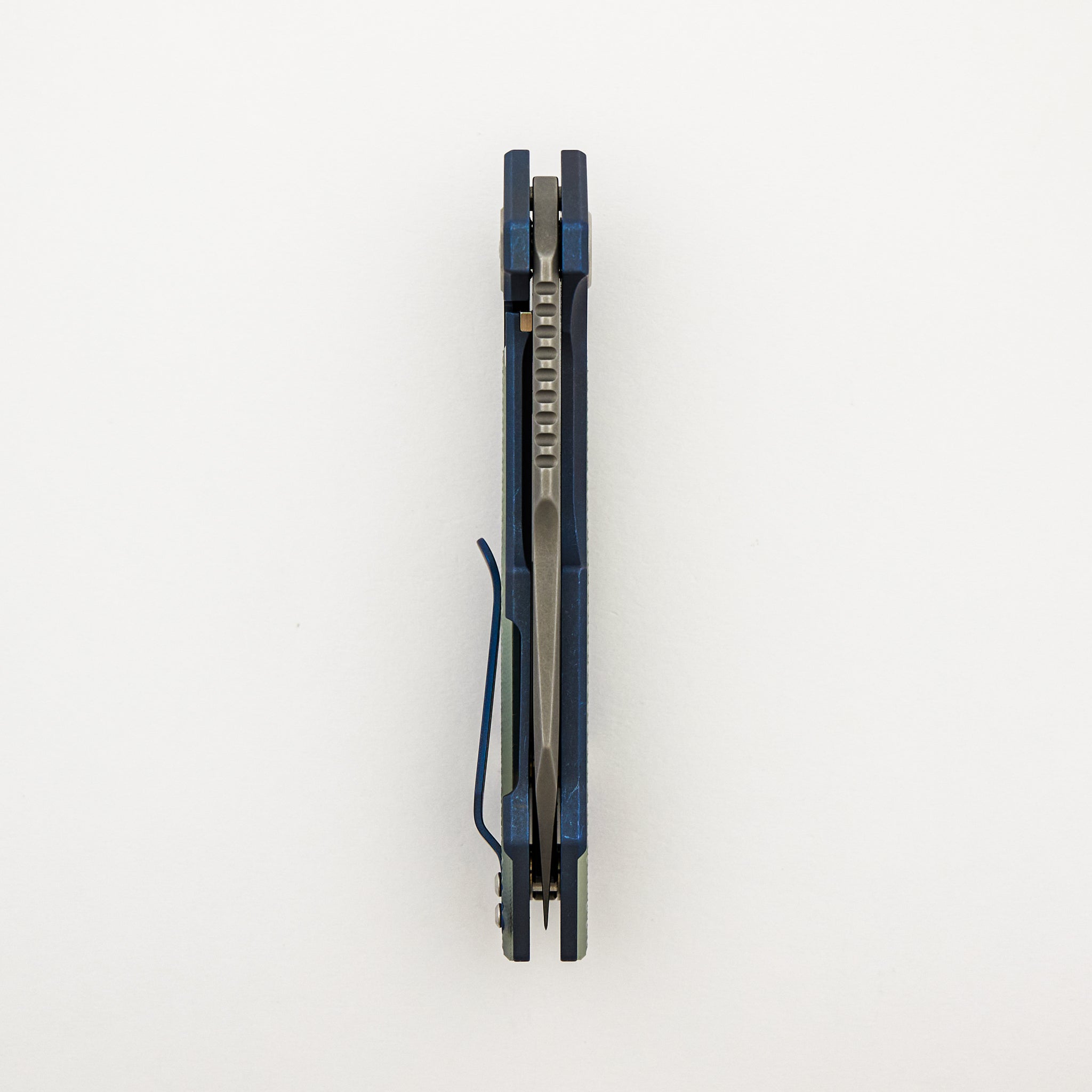 Fulltrack - S45VN Wharncliffe - Tri-Way - Battle Blue - Translucent Green G10