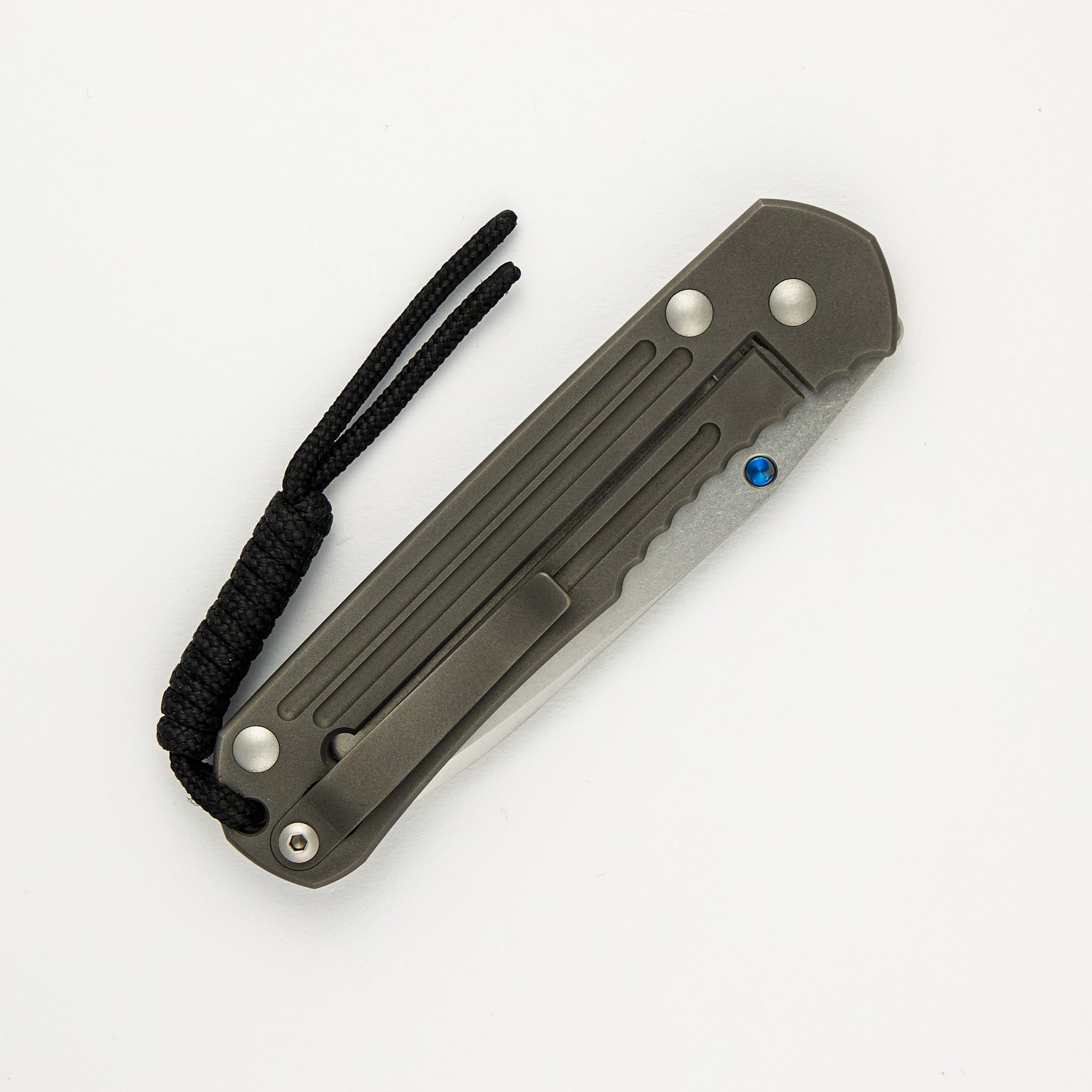 Large Sebenza Classic LDC9 - Drop Point BG-42 Blade - Blue Single Thumb Lug
