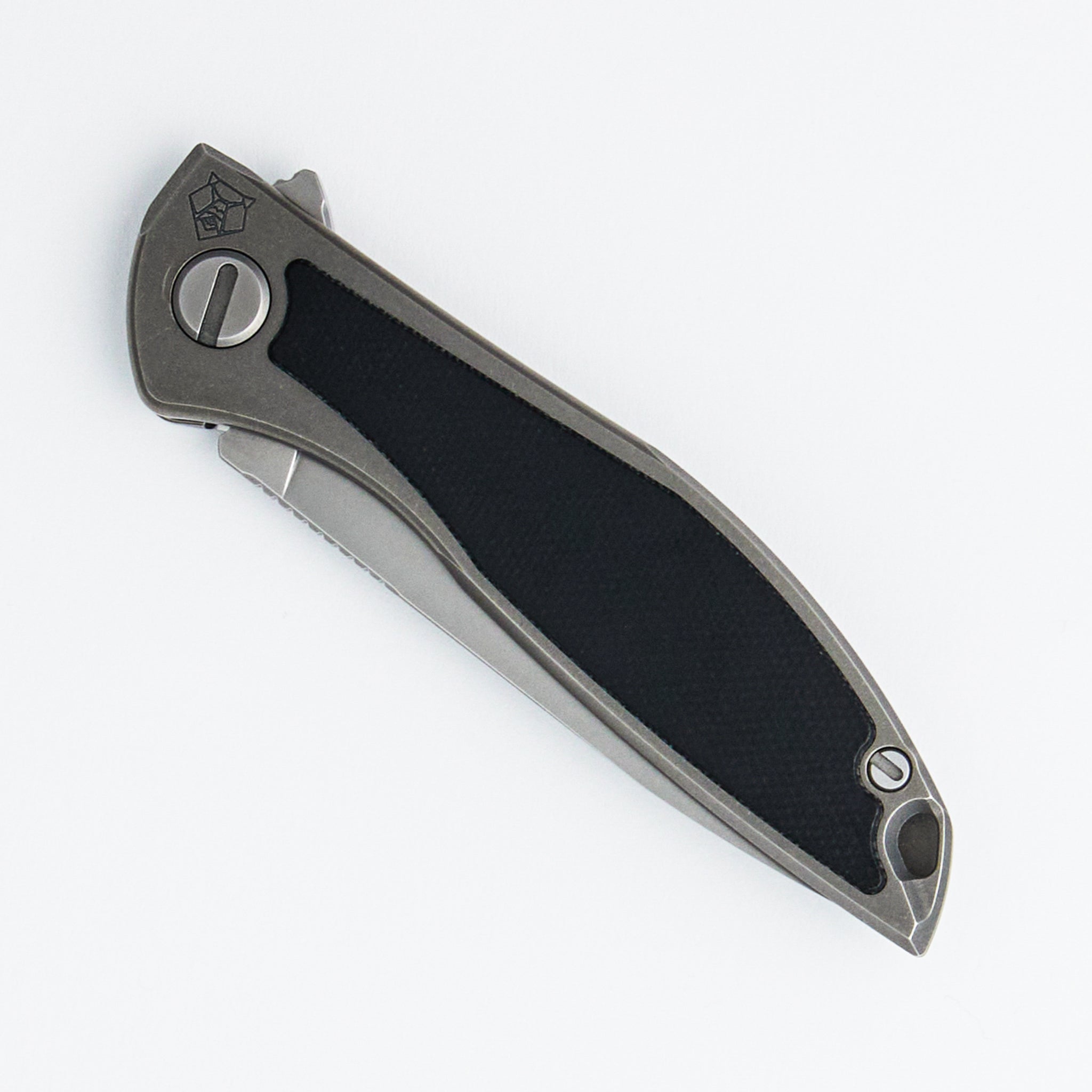 NeOn NL - Elmax Blade - Titanium/Black Canvas Micarta Handle - MRBS