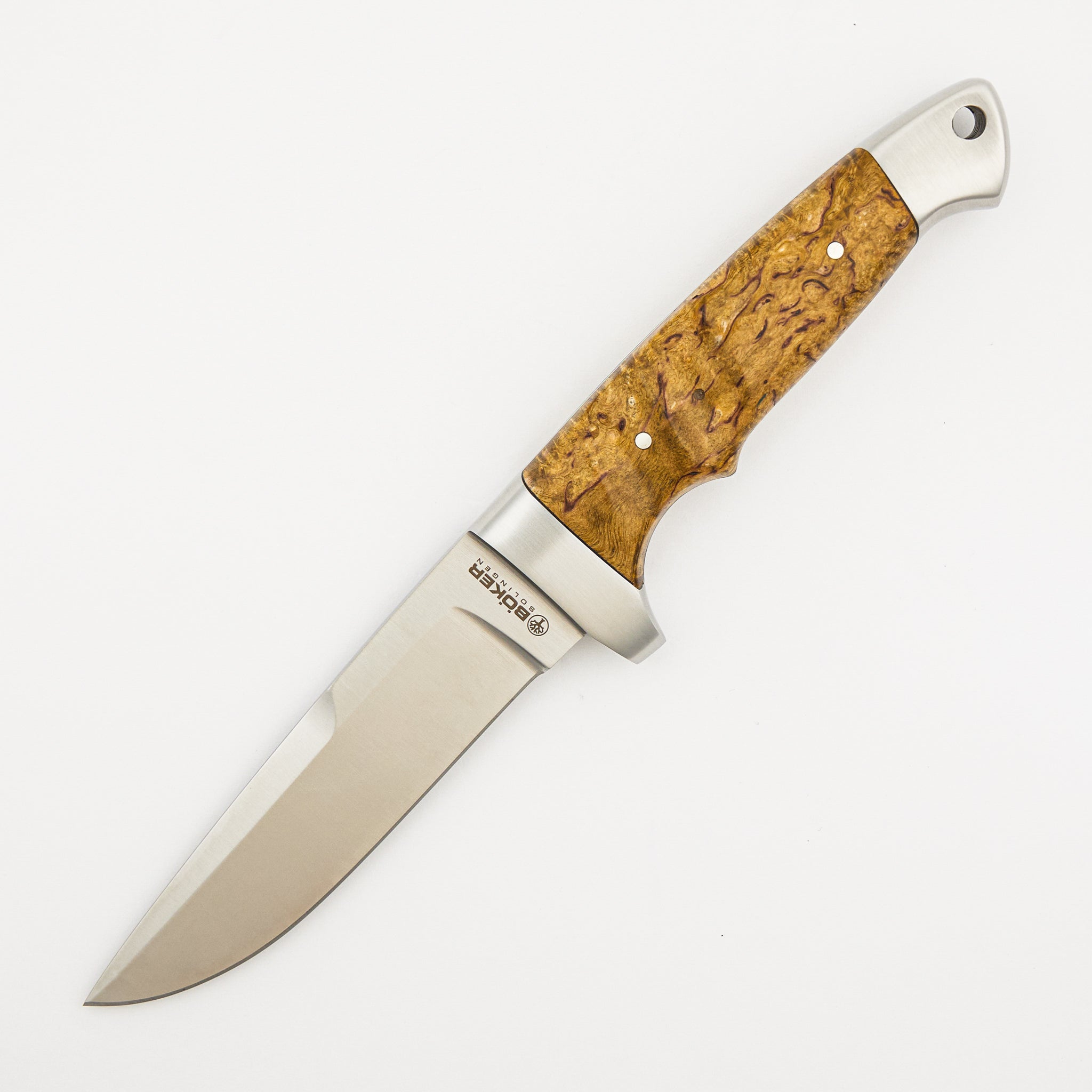 Vollintegral 2.0 Fixed Blade - Curly Birch Handle