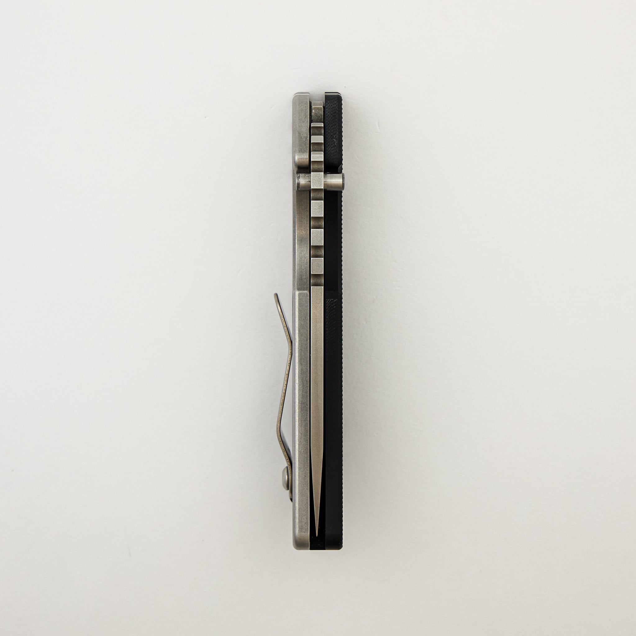 SNG - Stonewashed 154-CM Blade - Stonewashed Steel/Black G10 Handle - Pearl Button