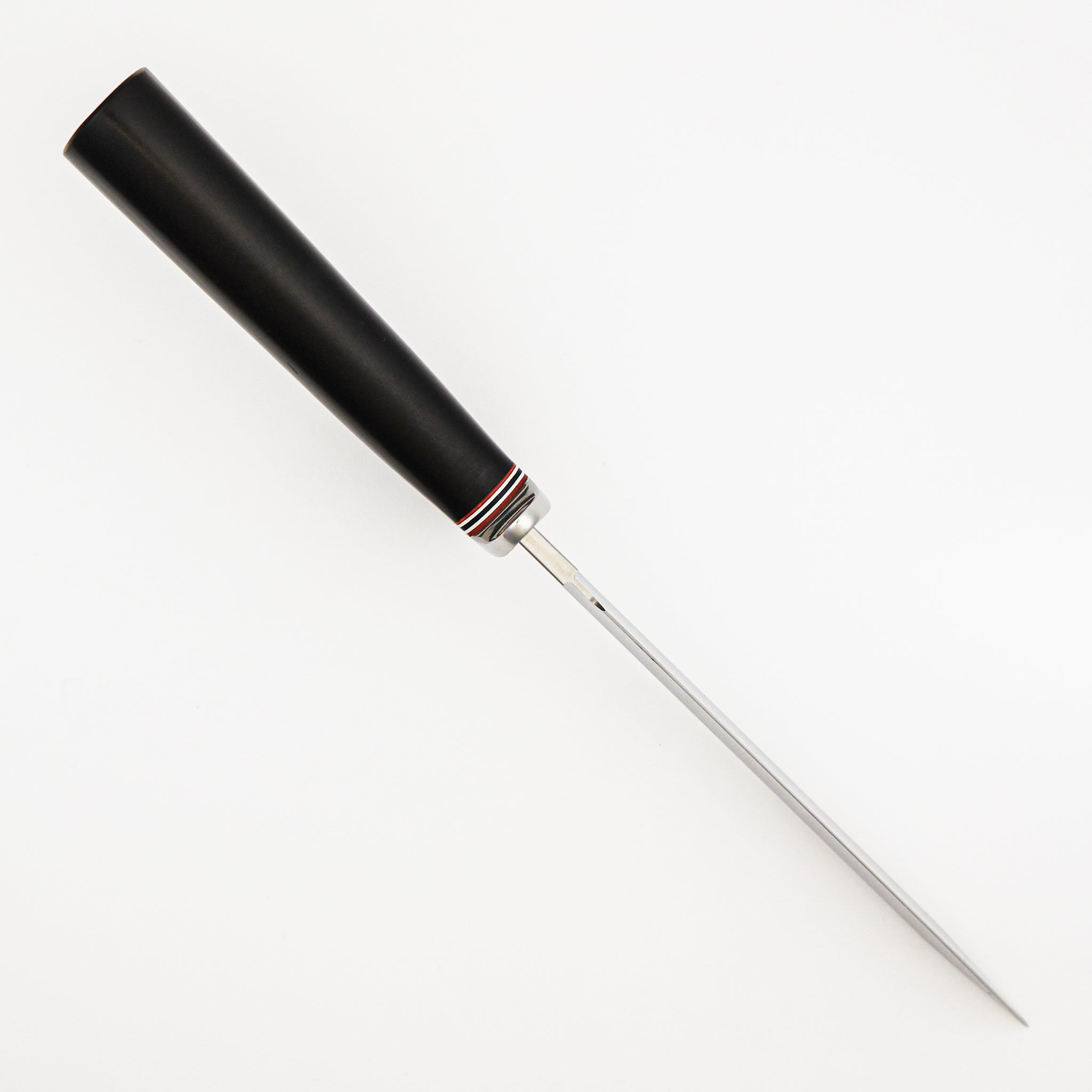 R1 Military Classic Fixed Blade - VG-1 San Mai Blade - Black Linen Micarta Handle