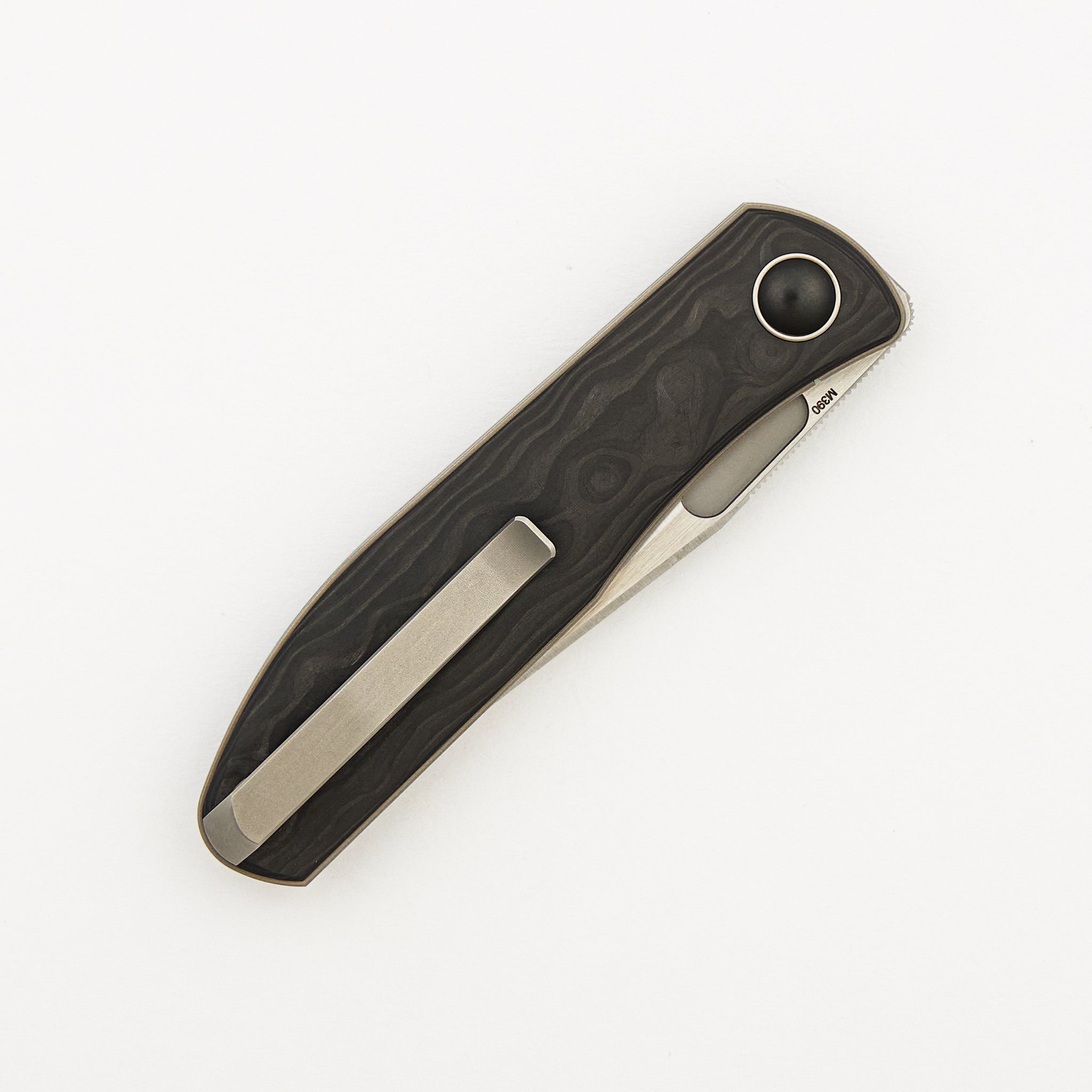 Xyro Mini - M390 Blade - Carbon Fiber Handle (Gareth Bull Design)