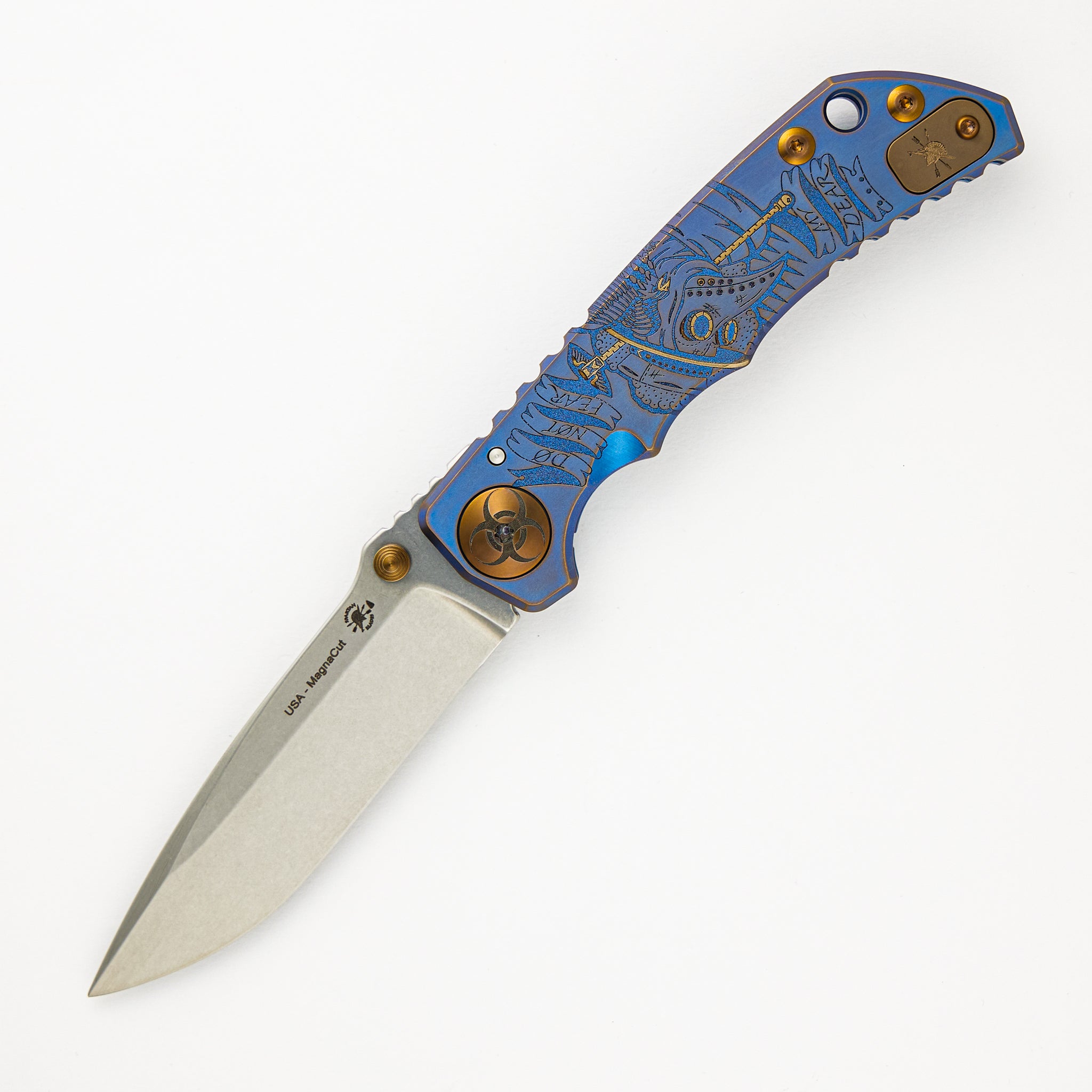 Spartan Blades Harsey - Custom - SF5 - MagnaCut Blade - Plague Doctor Blue