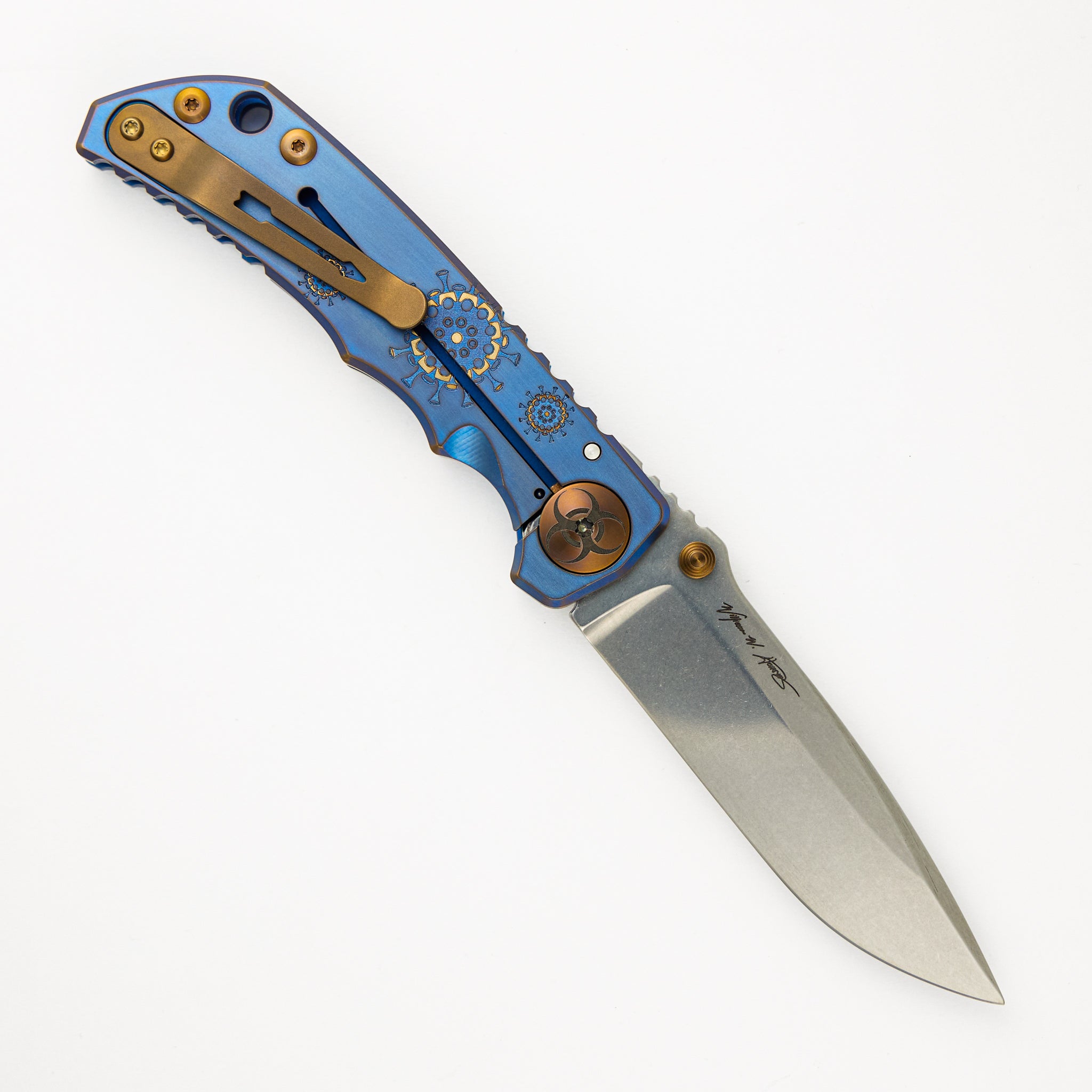 Spartan Blades Harsey - Custom - SF5 - MagnaCut Blade - Plague Doctor Blue