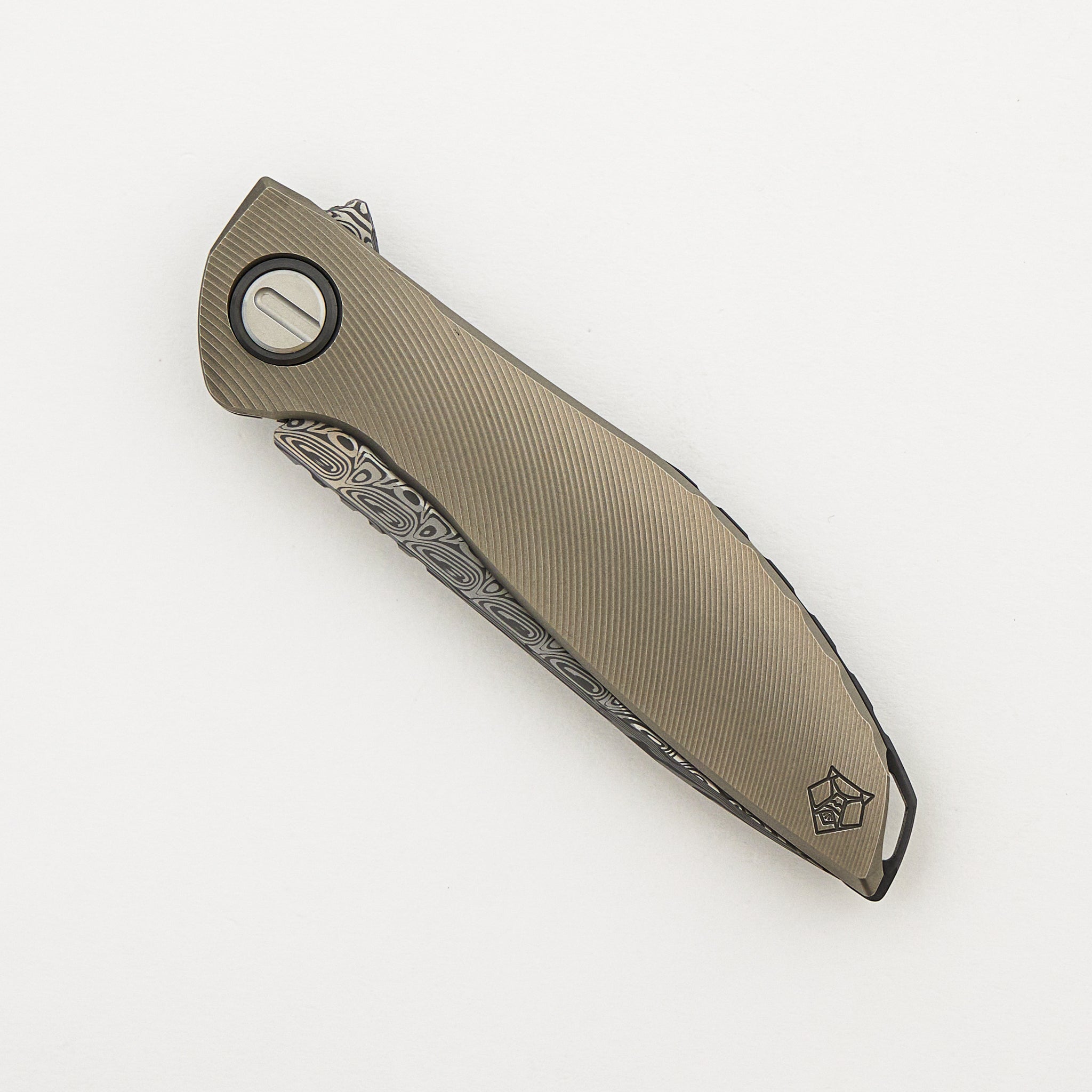 NeOn Custom Division - Titanium Handle - Damasteel Blade - SRBS