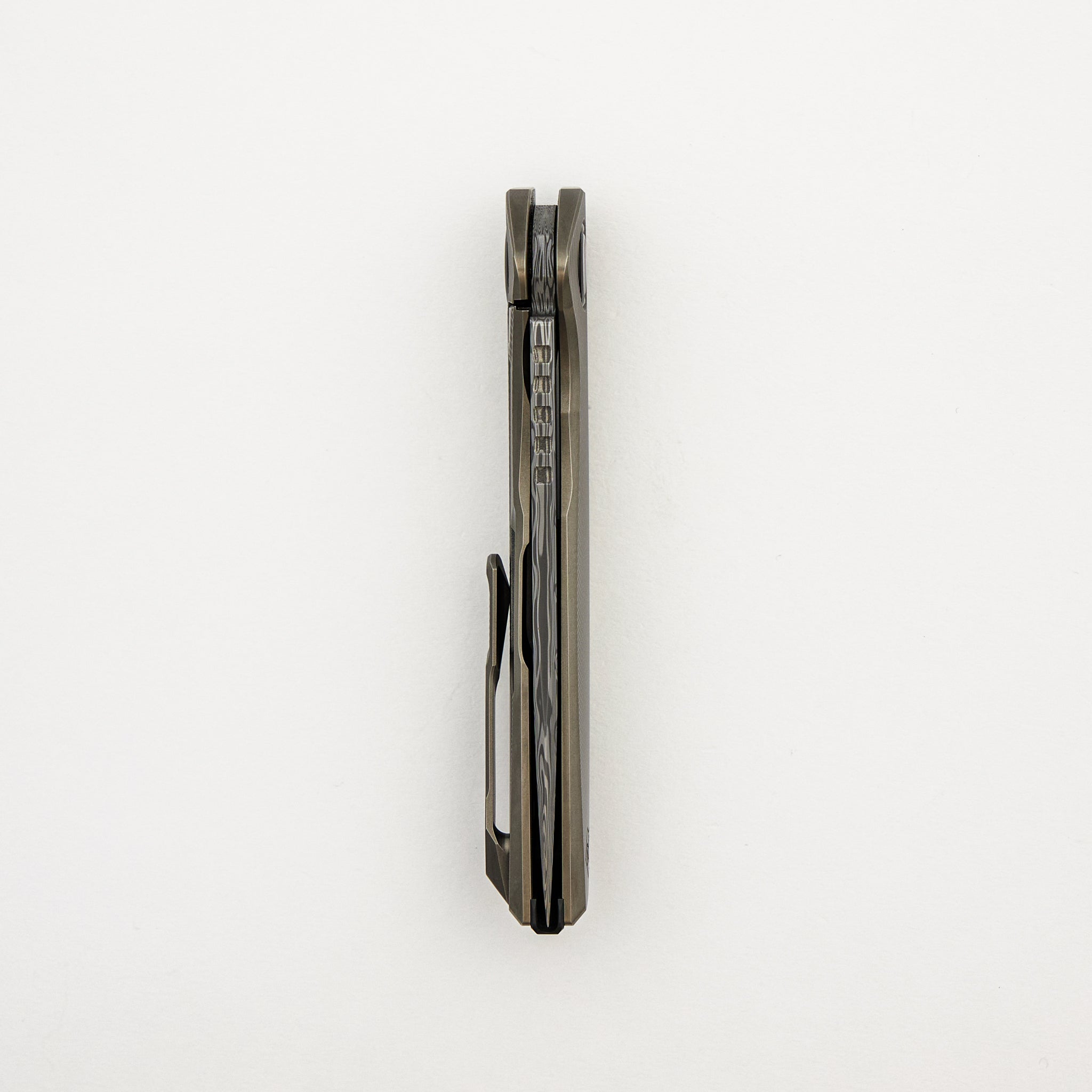 NeOn Custom Division - Titanium Handle - Damasteel Blade - SRBS