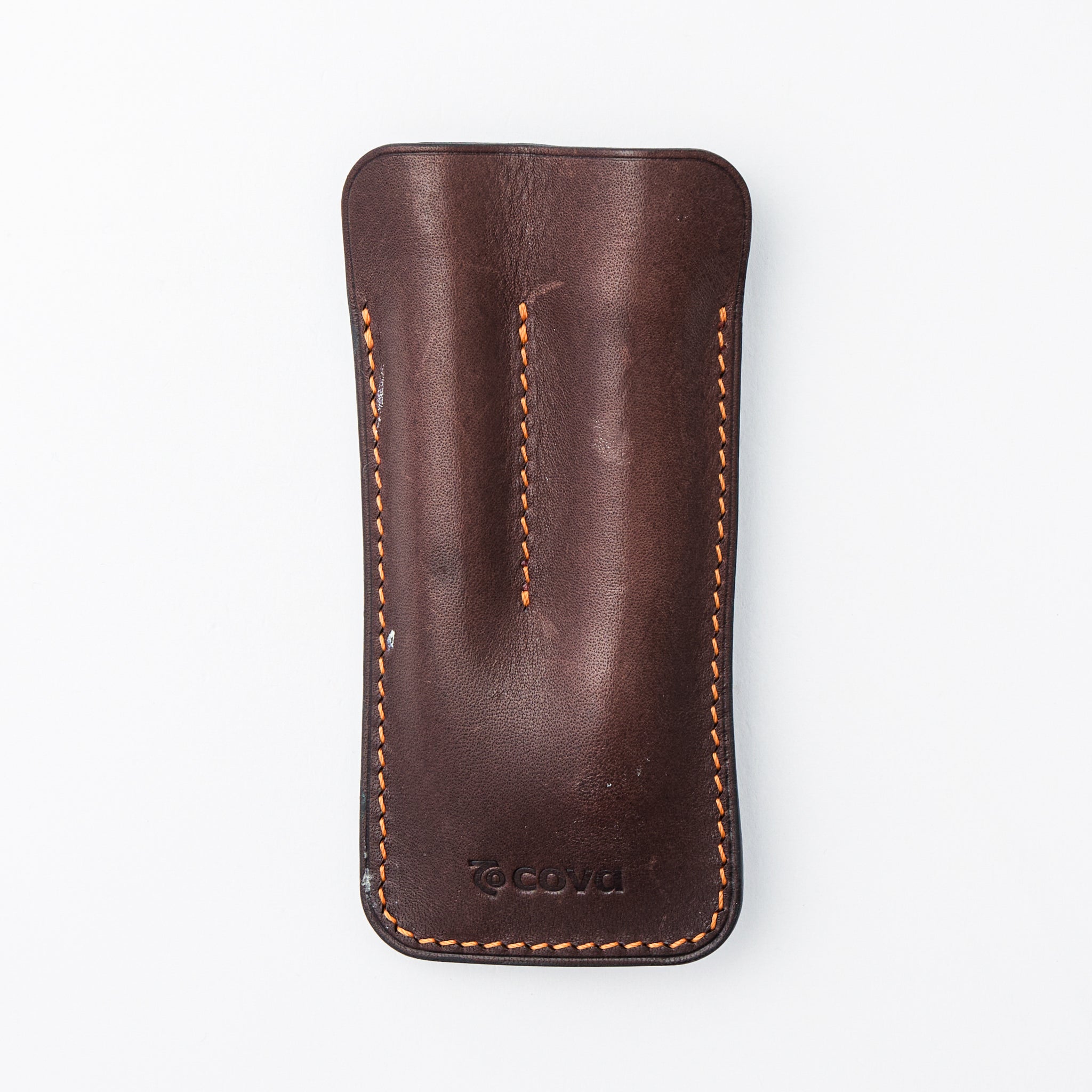 Tweezer and Bit Driver Set - Titanium/Brass - Cova Leather Pouch