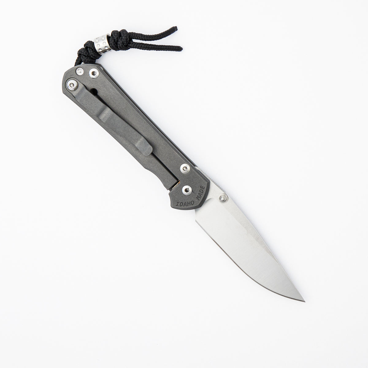 Small Sebenza 31 Unique Graphic - Onyx - Drop Point CPM MagnaCut Blade - Silver Double Thumb Lugs