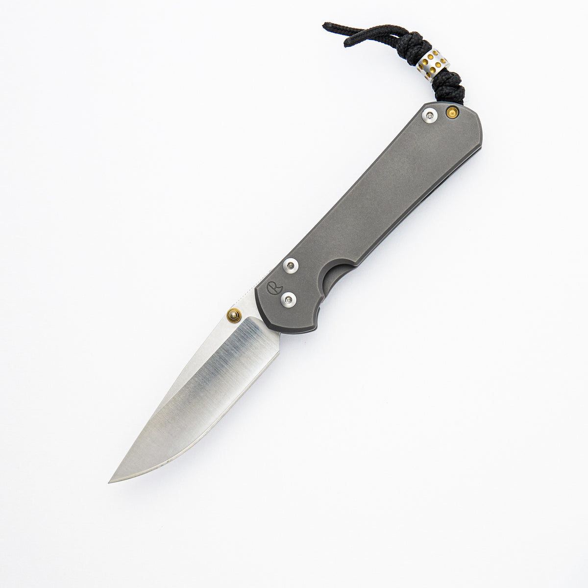 Small Sebenza 31 - Drop Point Polished CPM MagnaCut Blade - Gold Double Thumb Lugs