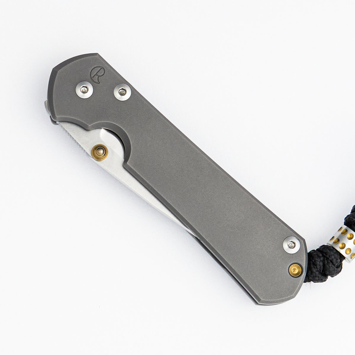 Small Sebenza 31 - Drop Point Polished CPM MagnaCut Blade - Gold Double Thumb Lugs