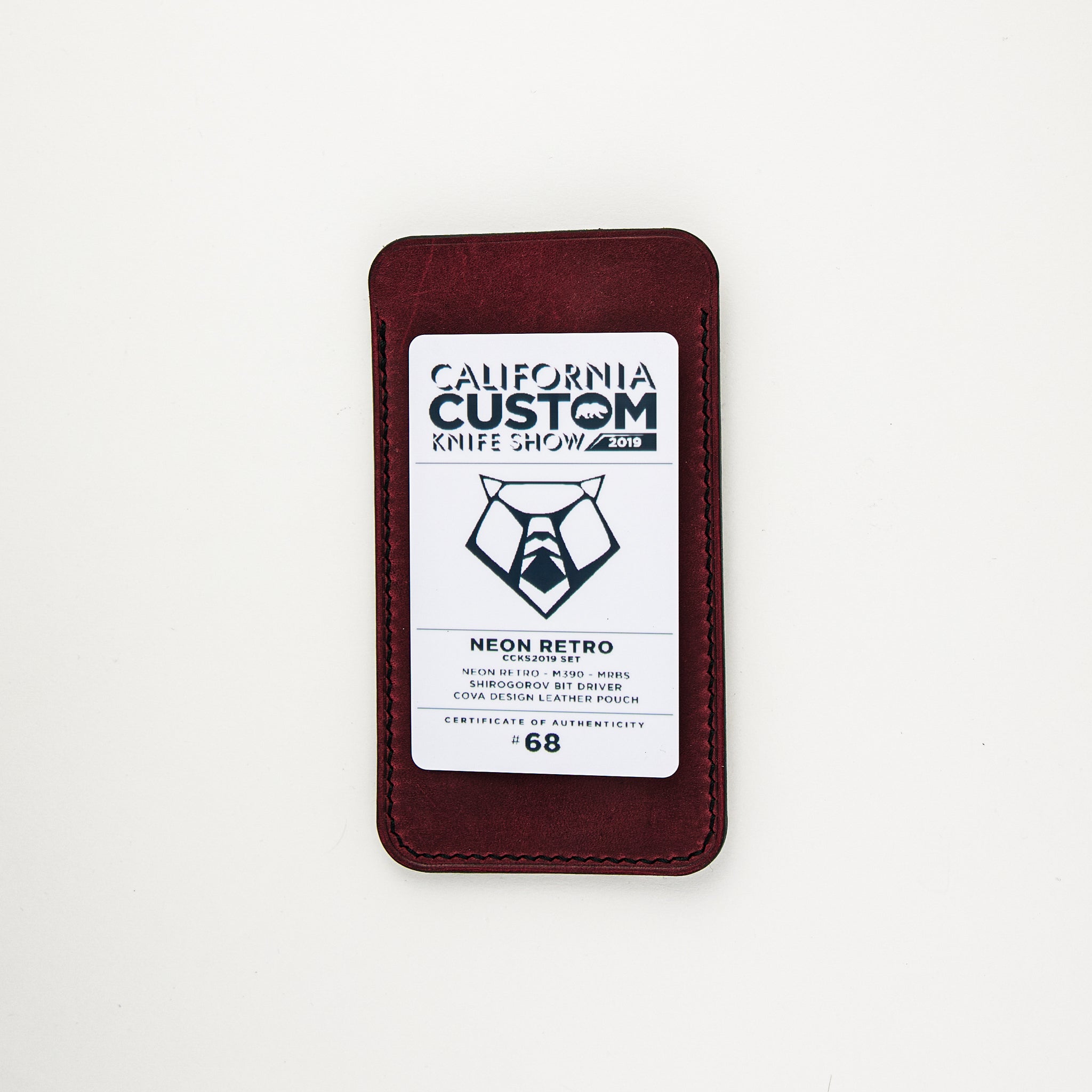 Neon Retro - CCKS 2019 Show Exclusive Set - Titanium Bit Driver - Cova Design Leather Pouch