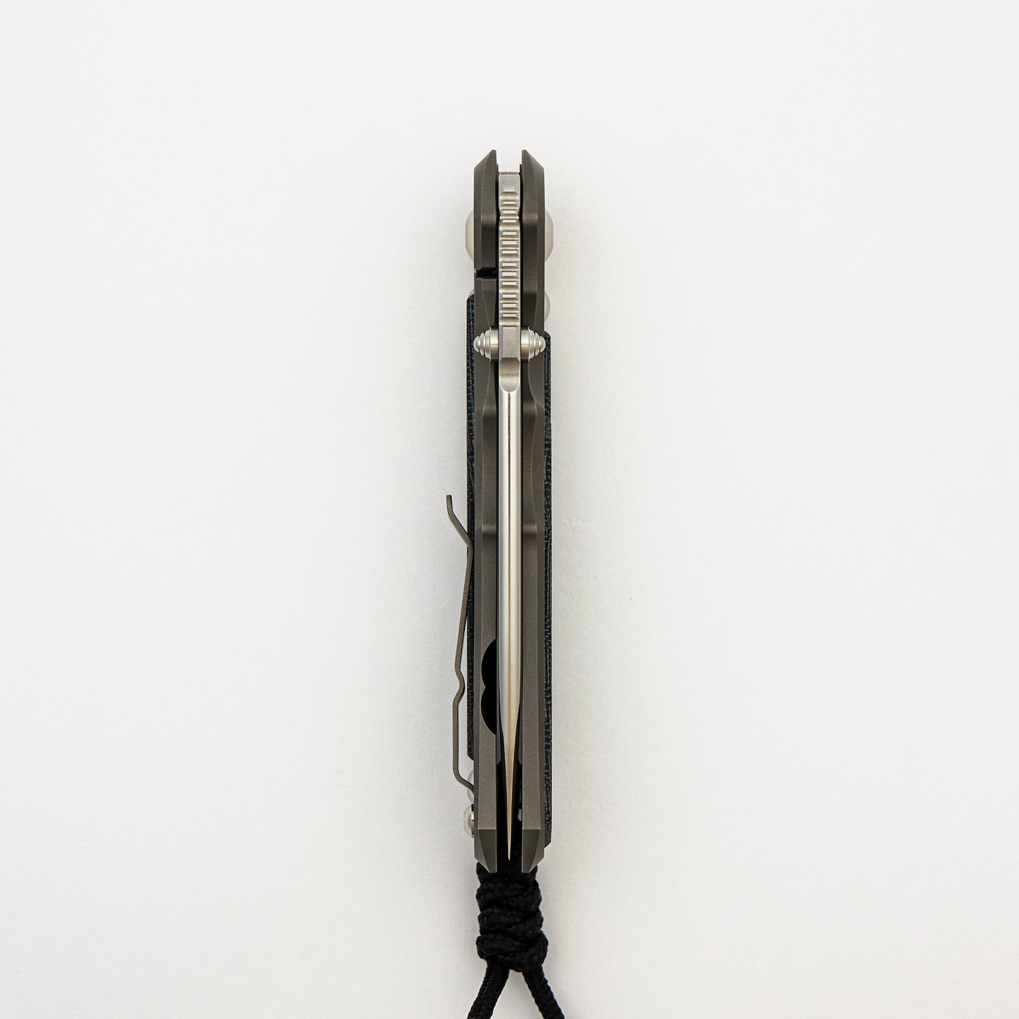 Large Inkosi - Black Canvas Micarta Inlay - Drop Point CPM MagnaCut Blade - Glass Blasted