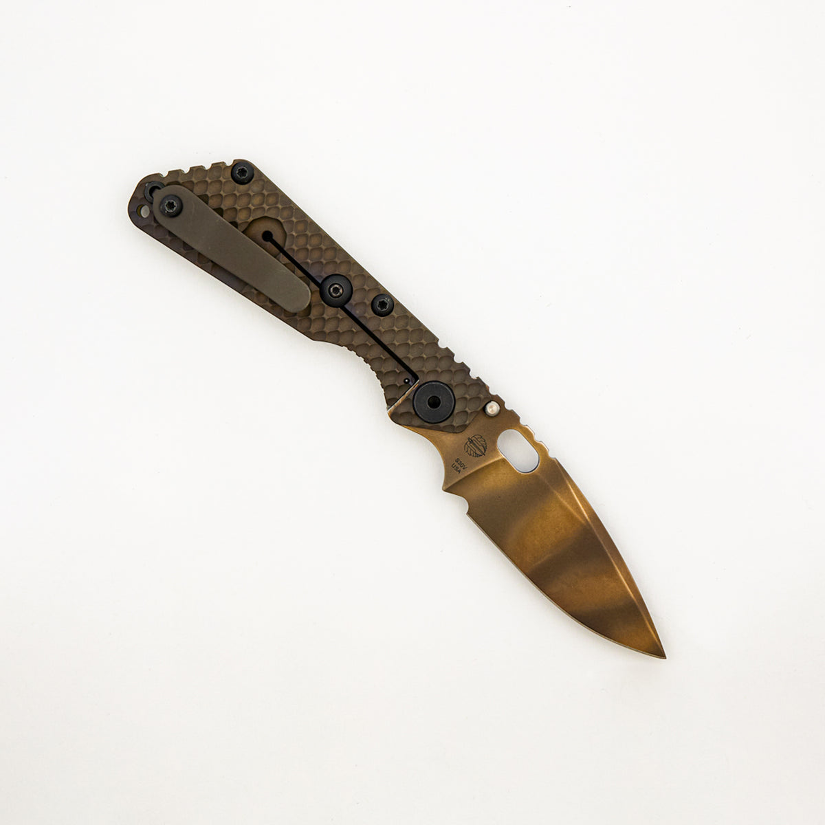 SNG DGG - Drop Point S30V Blade - Titanium/OD Green G10 Handle