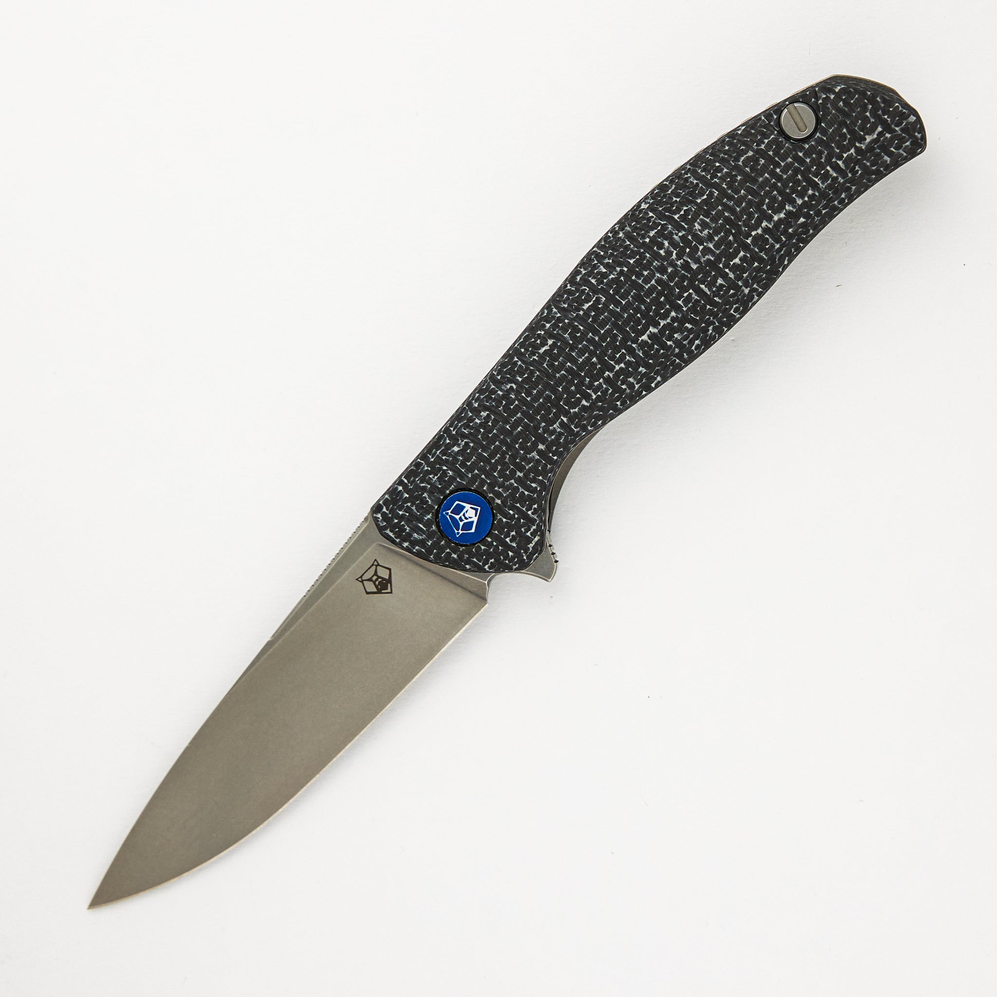 F3R - White Carbon Fiber Handle - M390 Blade - MRBS