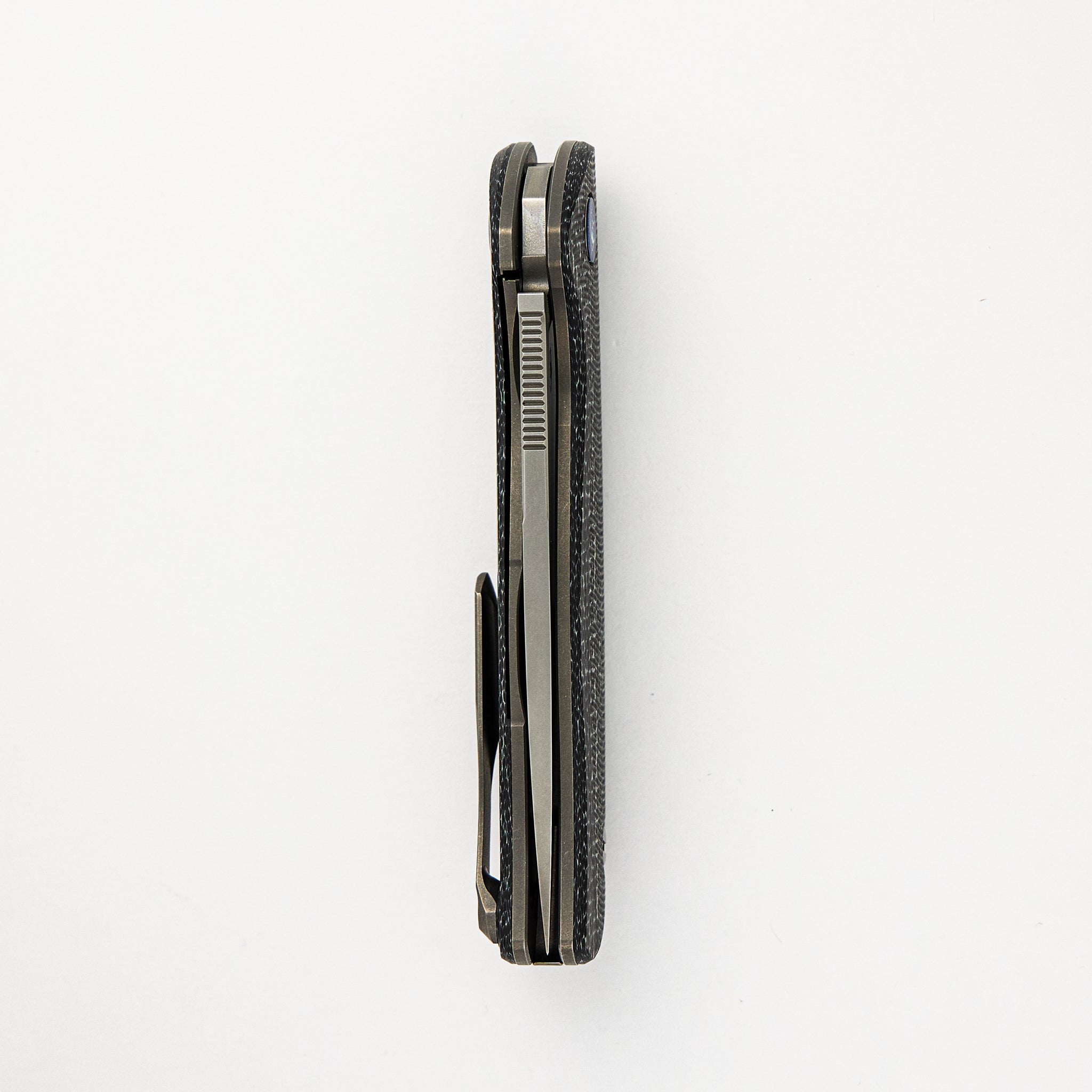 F3R - White Carbon Fiber Handle - M390 Blade - MRBS