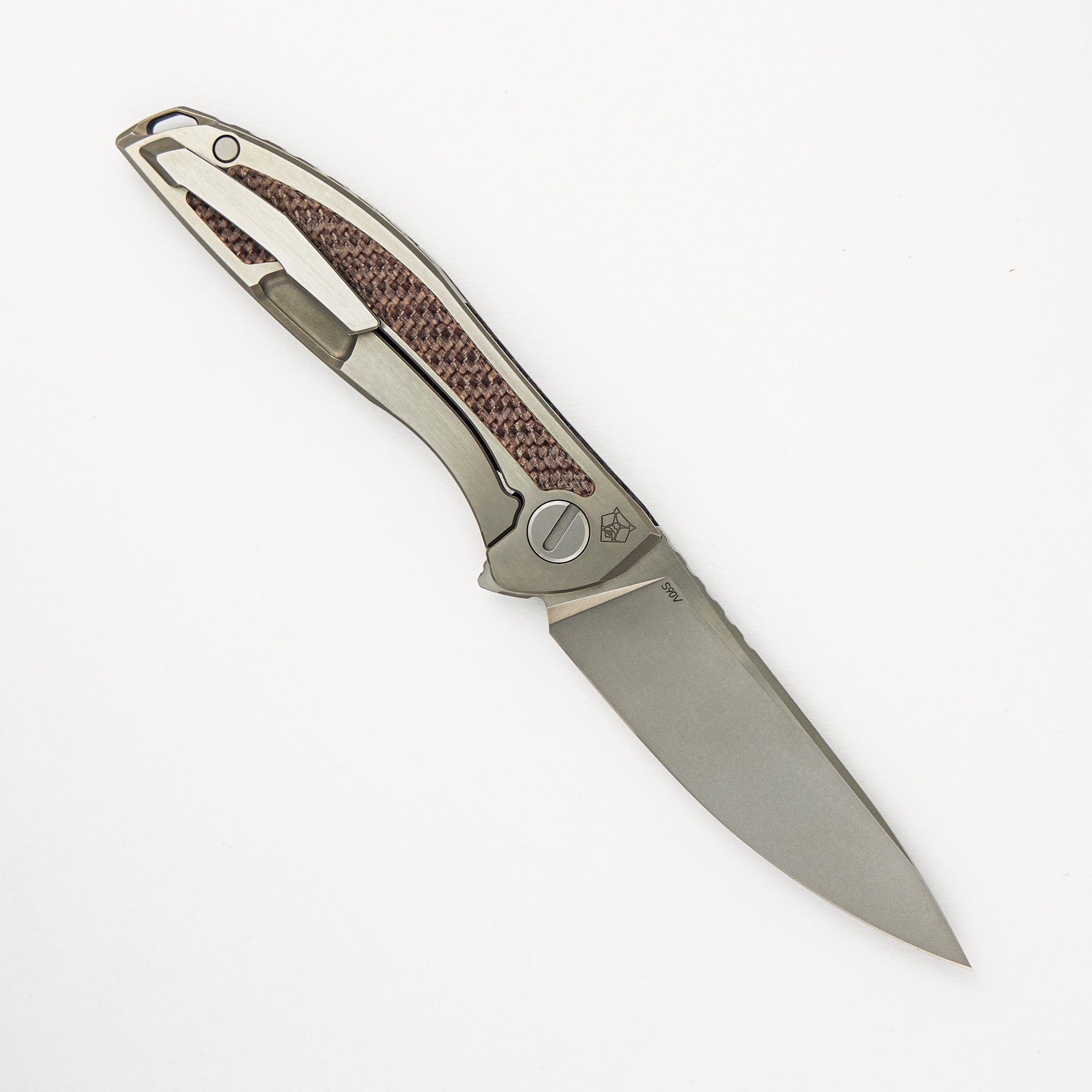 Chris Reeve Collaboration UniHation - Unique Graphic Custom Division - Brown Alutex - S90V Blade - MRBS