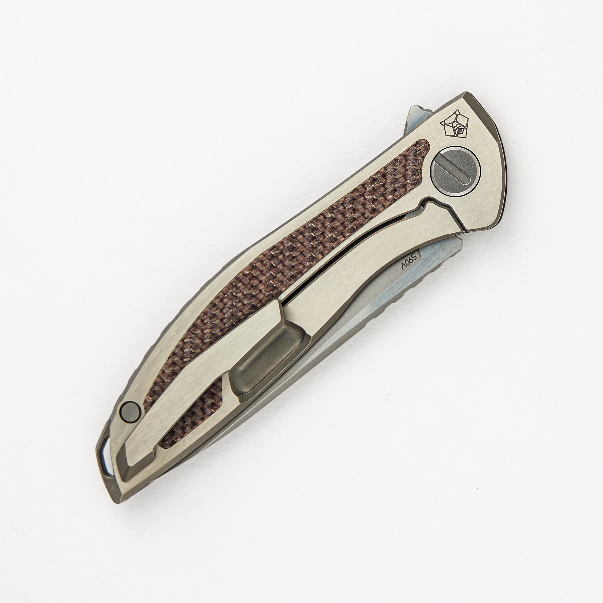 Chris Reeve Collaboration UniHation - Unique Graphic Custom Division - Brown Alutex - S90V Blade - MRBS