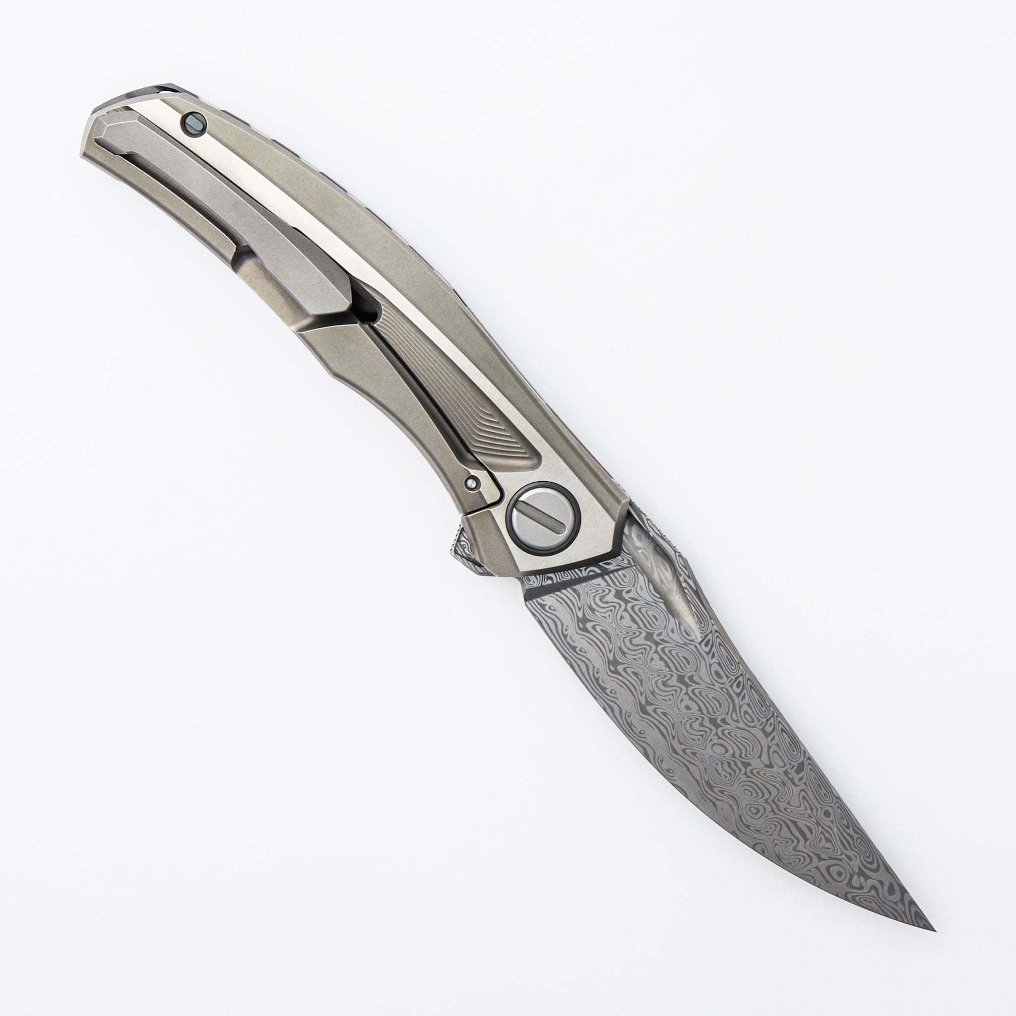 Quantum SR Custom Division – Titanium Handle – Damasteel Blade - RBS