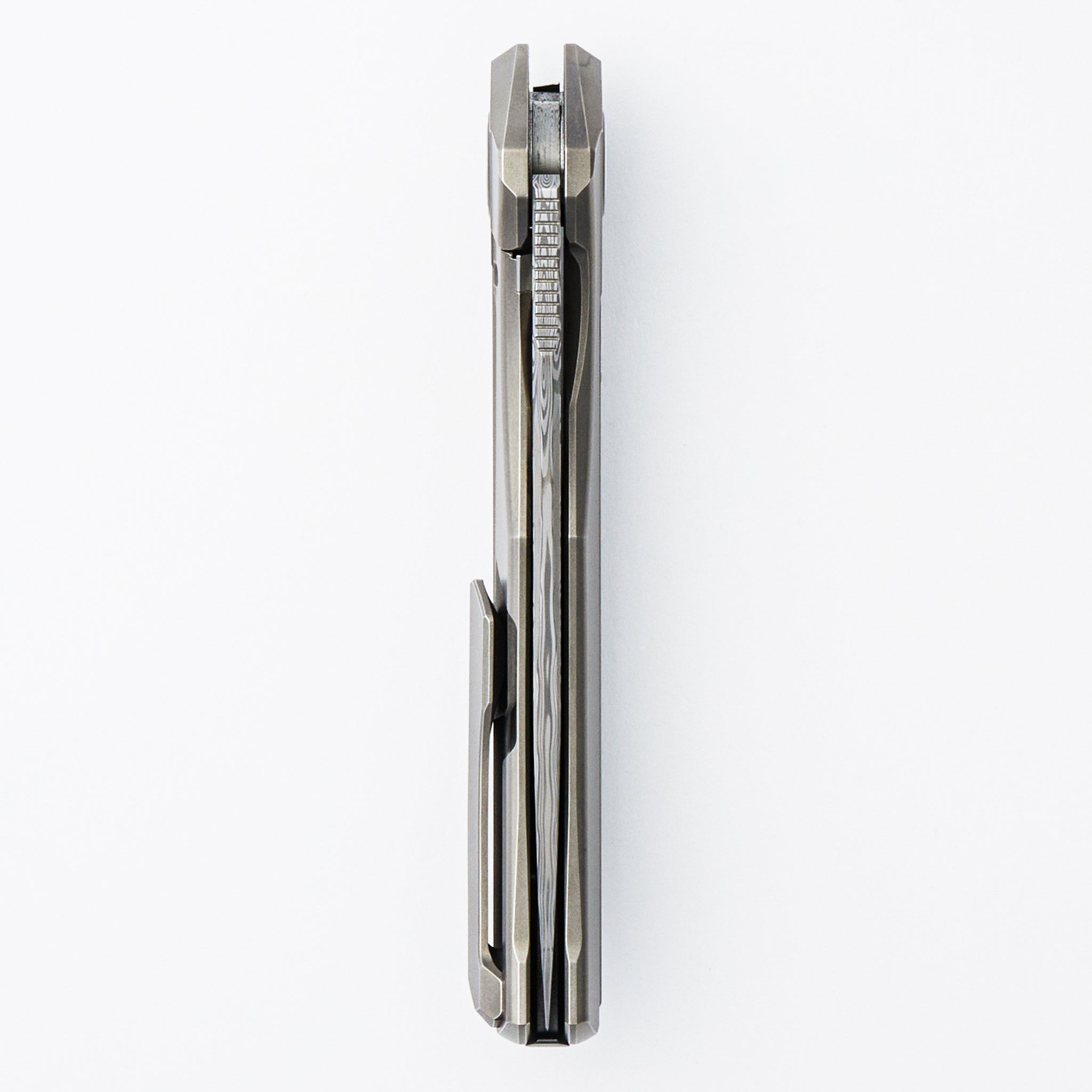 Quantum SR Custom Division – Titanium Handle – Damasteel Blade - RBS
