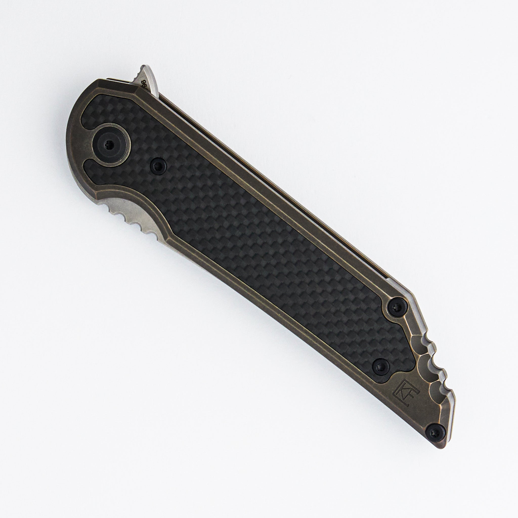Kwaiback - Titanium/Carbon Fiber Handle - M390 Blade (Jake Hoback Design)