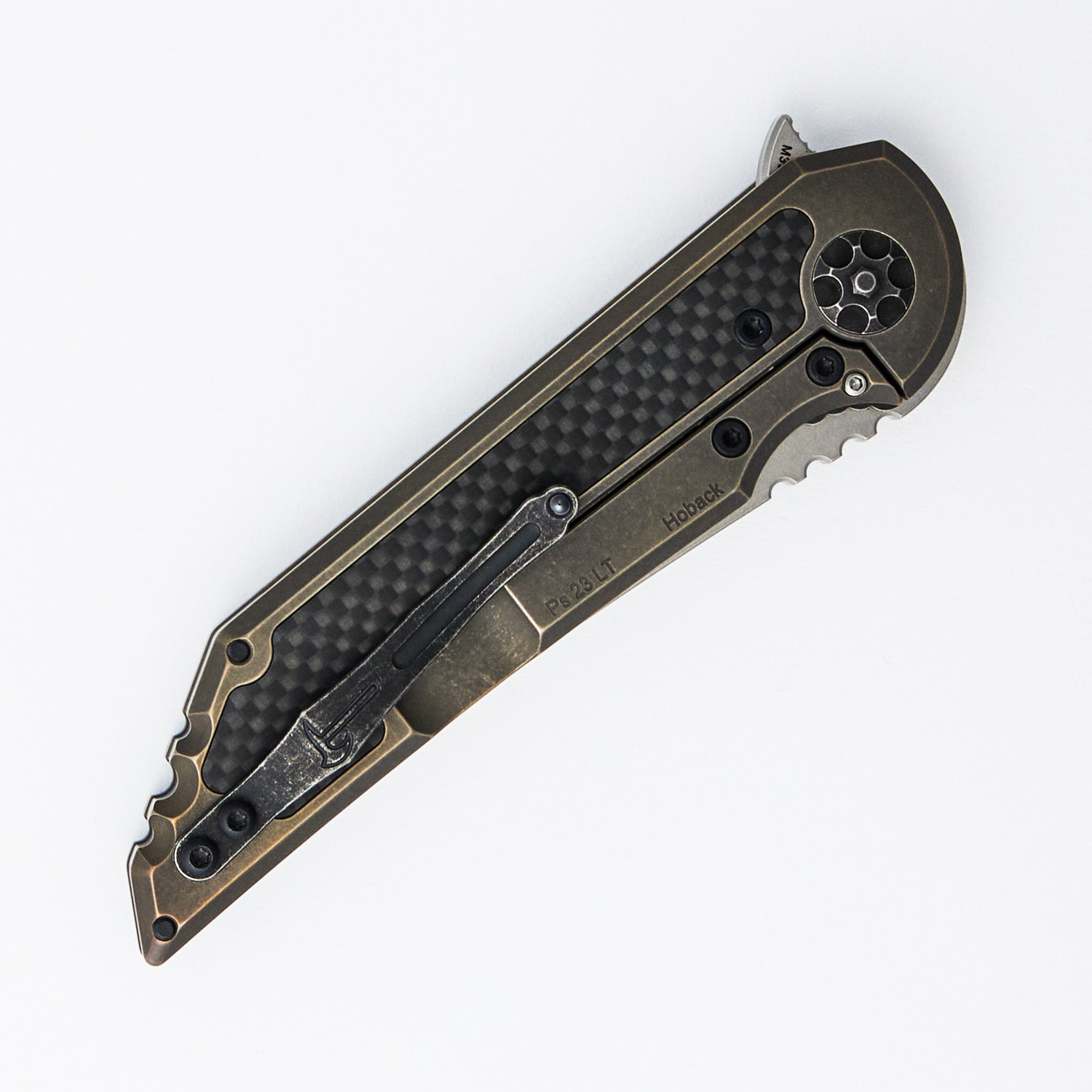 Kwaiback - Titanium/Carbon Fiber Handle - M390 Blade (Jake Hoback Design)