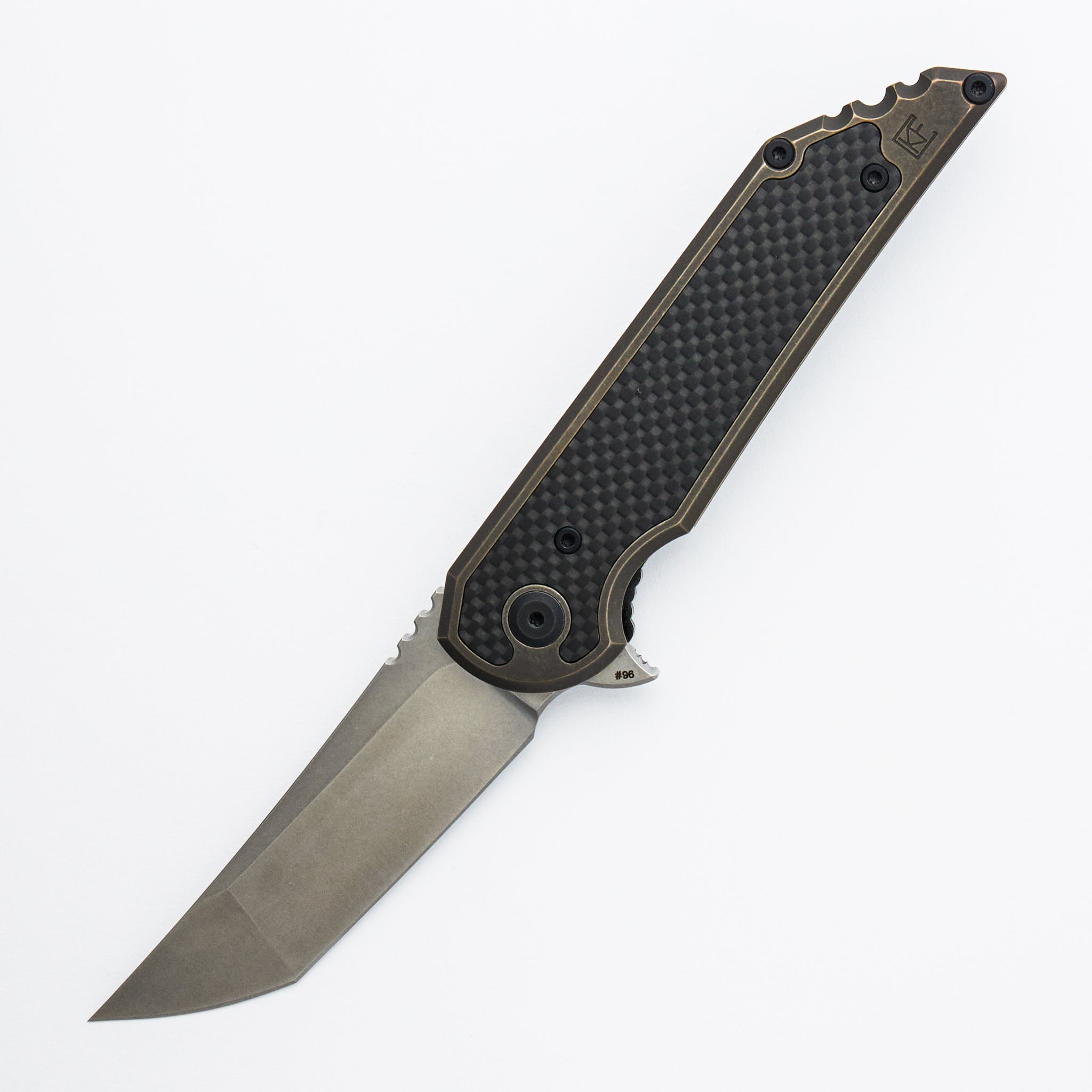 Kwaiback - Titanium/Carbon Fiber Handle - M390 Blade (Jake Hoback Design)