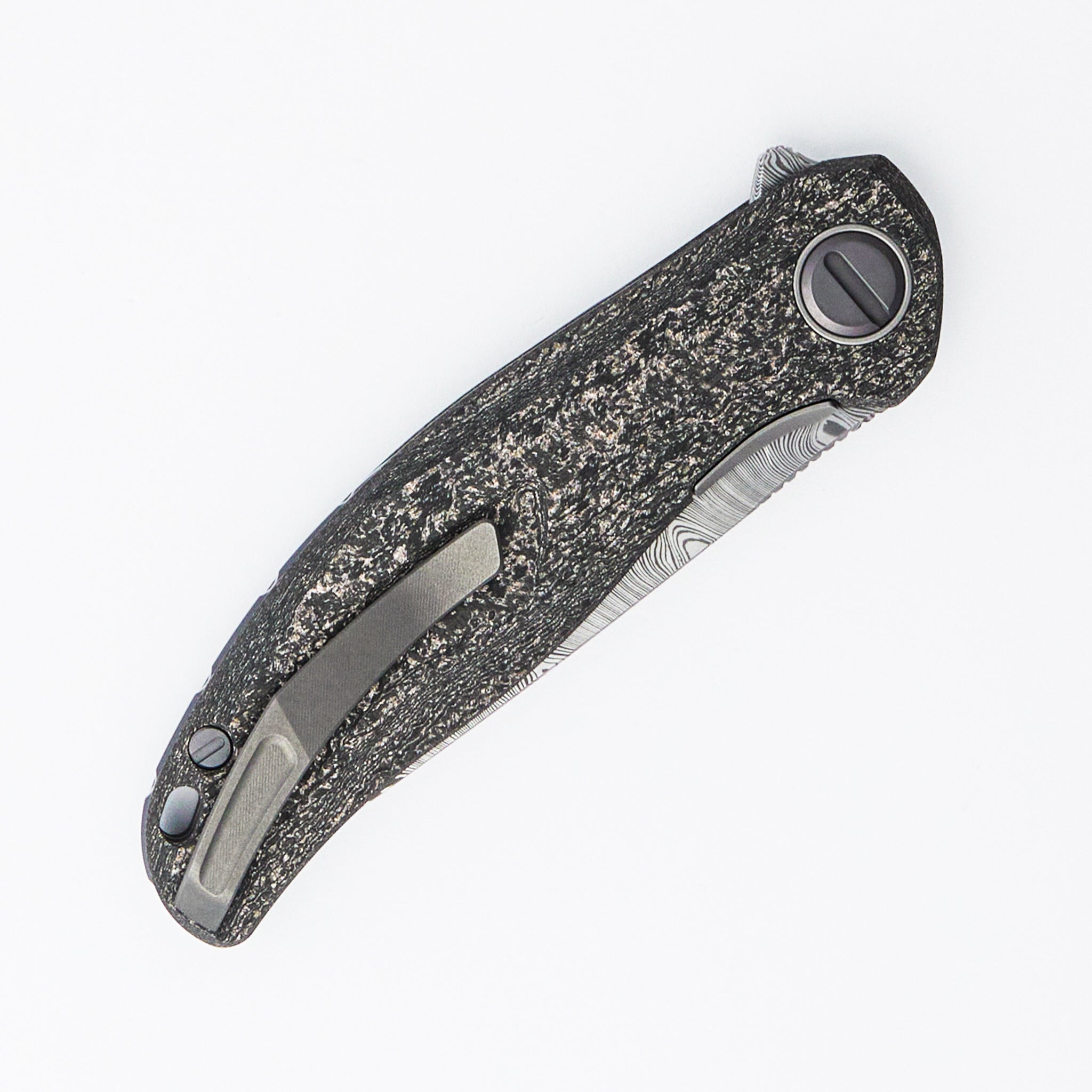 Custom Division Stellaris - Damasteel Blade - Rose Gold Magnetic CarboTi Handle - SRRBS