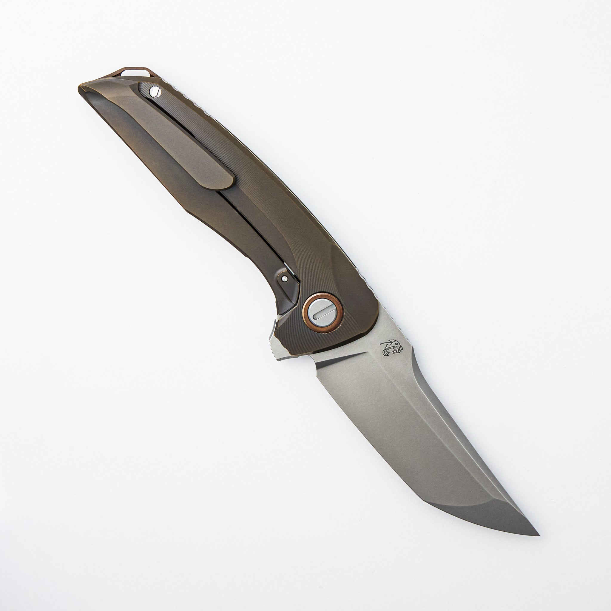 Russian Hokkaido - Bronze Titanium Handle - Vanax 37 Blade - RBS