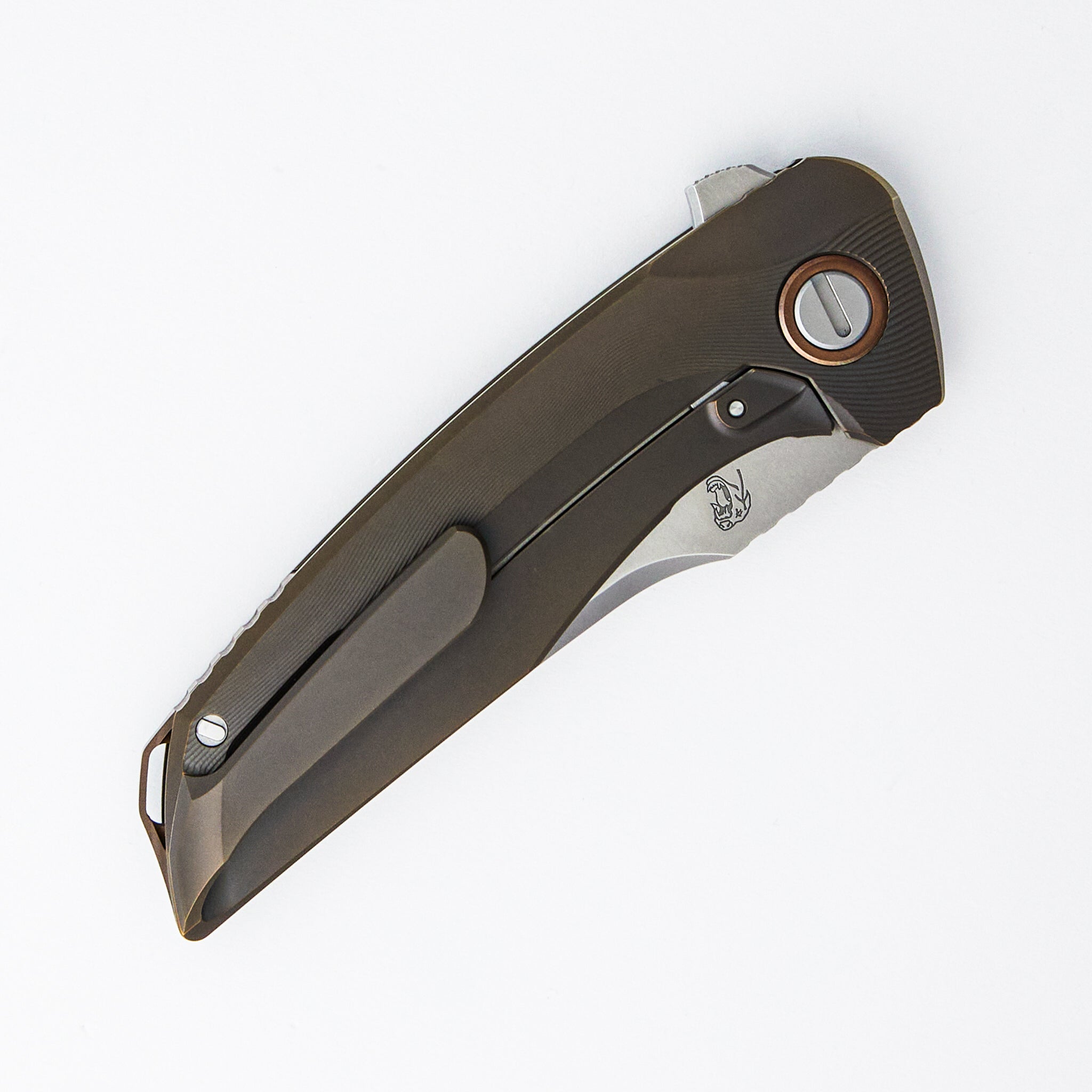Russian Hokkaido - Bronze Titanium Handle - Vanax 37 Blade - RBS