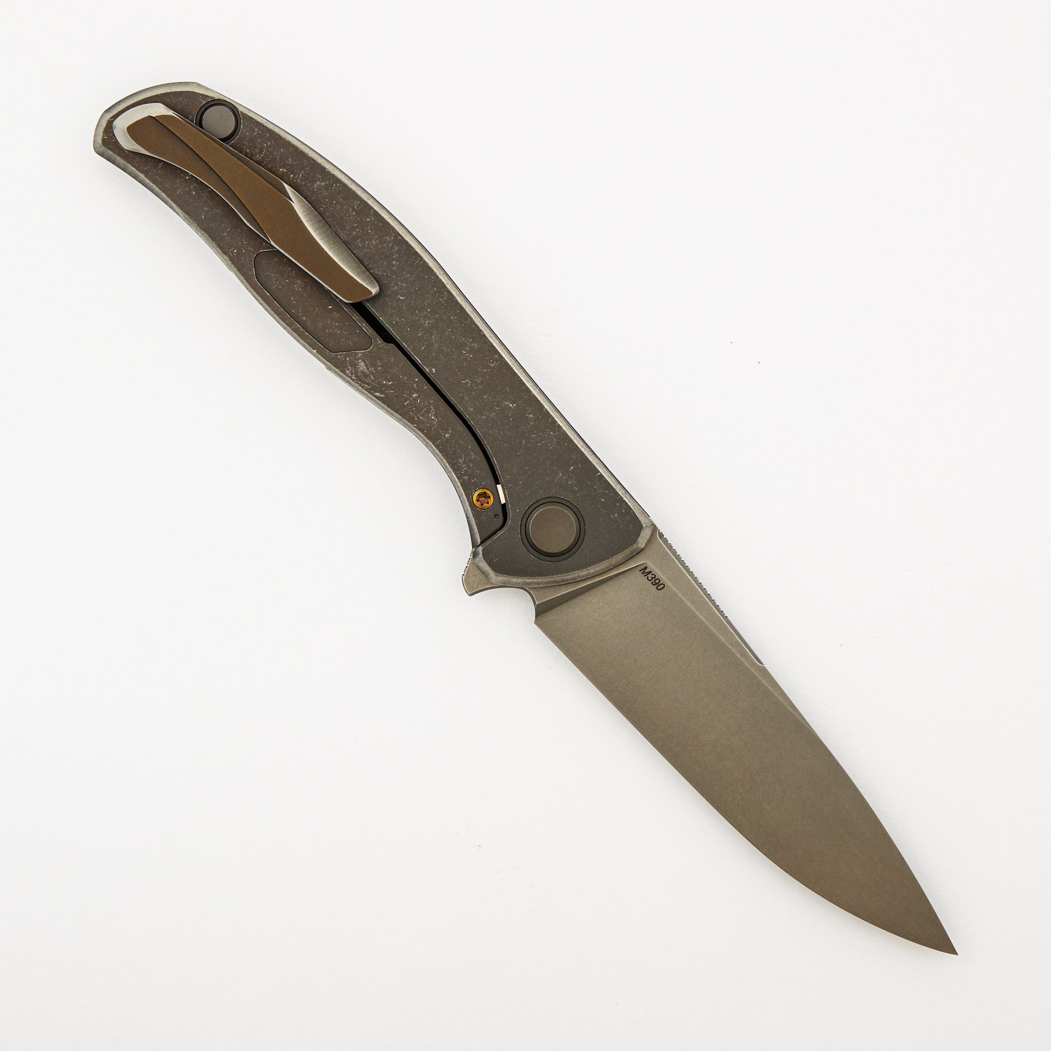 F95 "The JB Stout Finish" - M390 Blade - Titanium Handle - MRBS