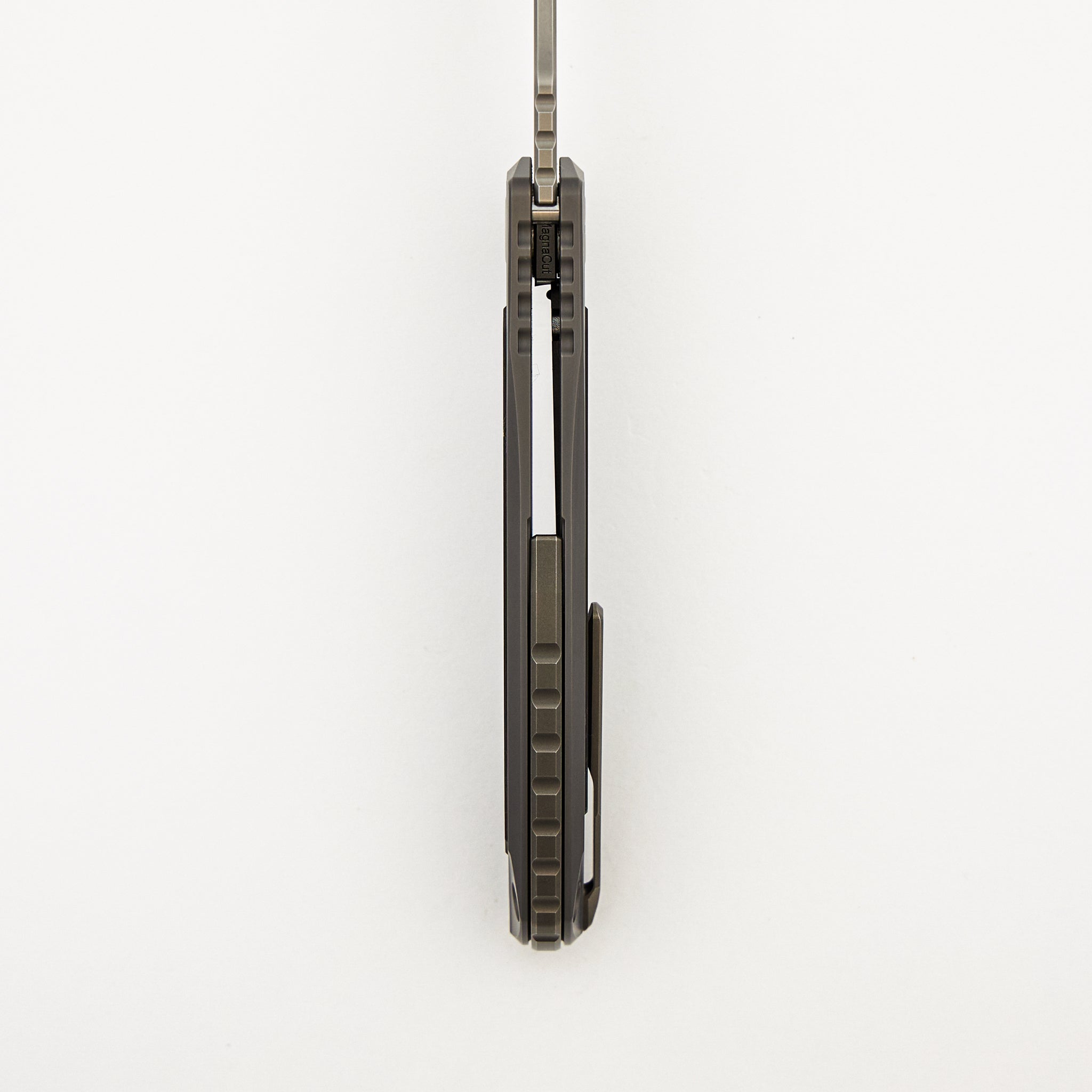 "Limited Edition" Molten Overkill - MagnaCut Blade - Titanium Handle W/ Lava & Ash CarboTi Inlays - SRRBS (RJ Martin Design)