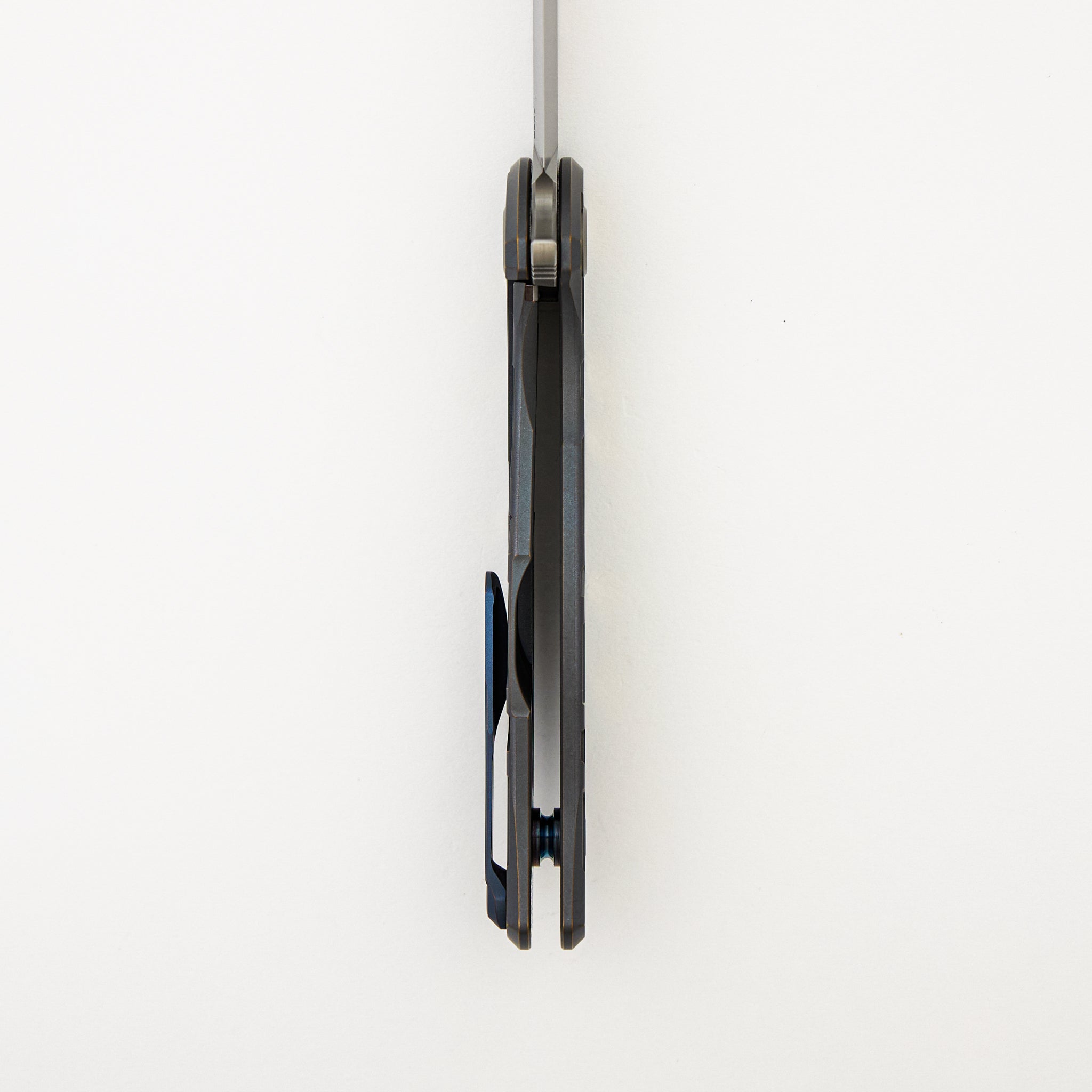 R1 "Special Edition" F95 "T" Pattern - Satin Blue/Bronze Anodized Titanium Handle - S90V Blade - MRBS