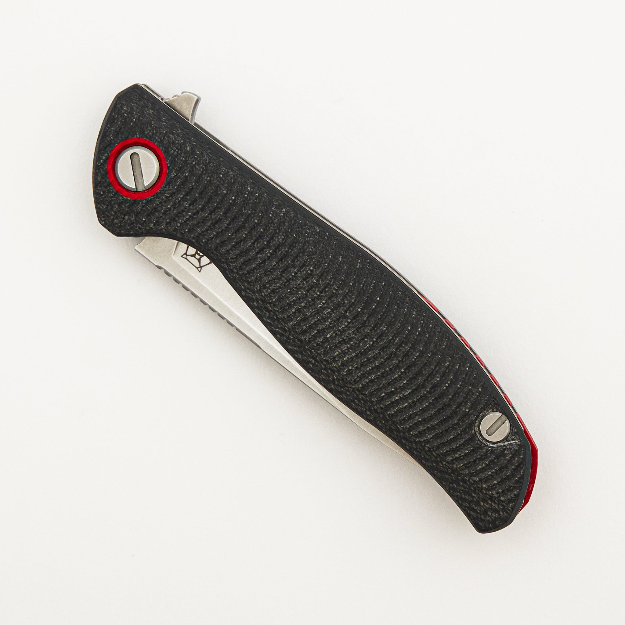F3 - Elmax Blade - Gray G10 Handle W/ Red Accents - MRBS