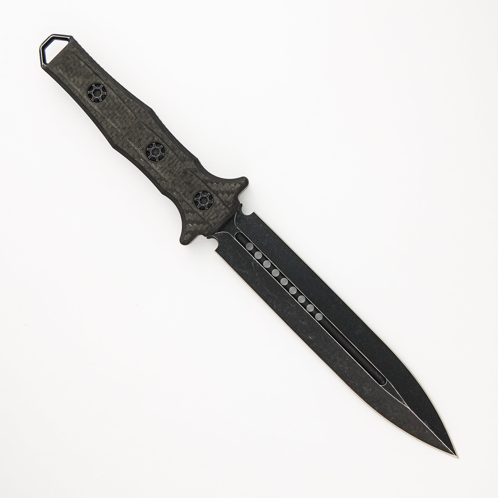 Nephilim – Carbon Fiber Handle – Battle Worn Elmax Blade