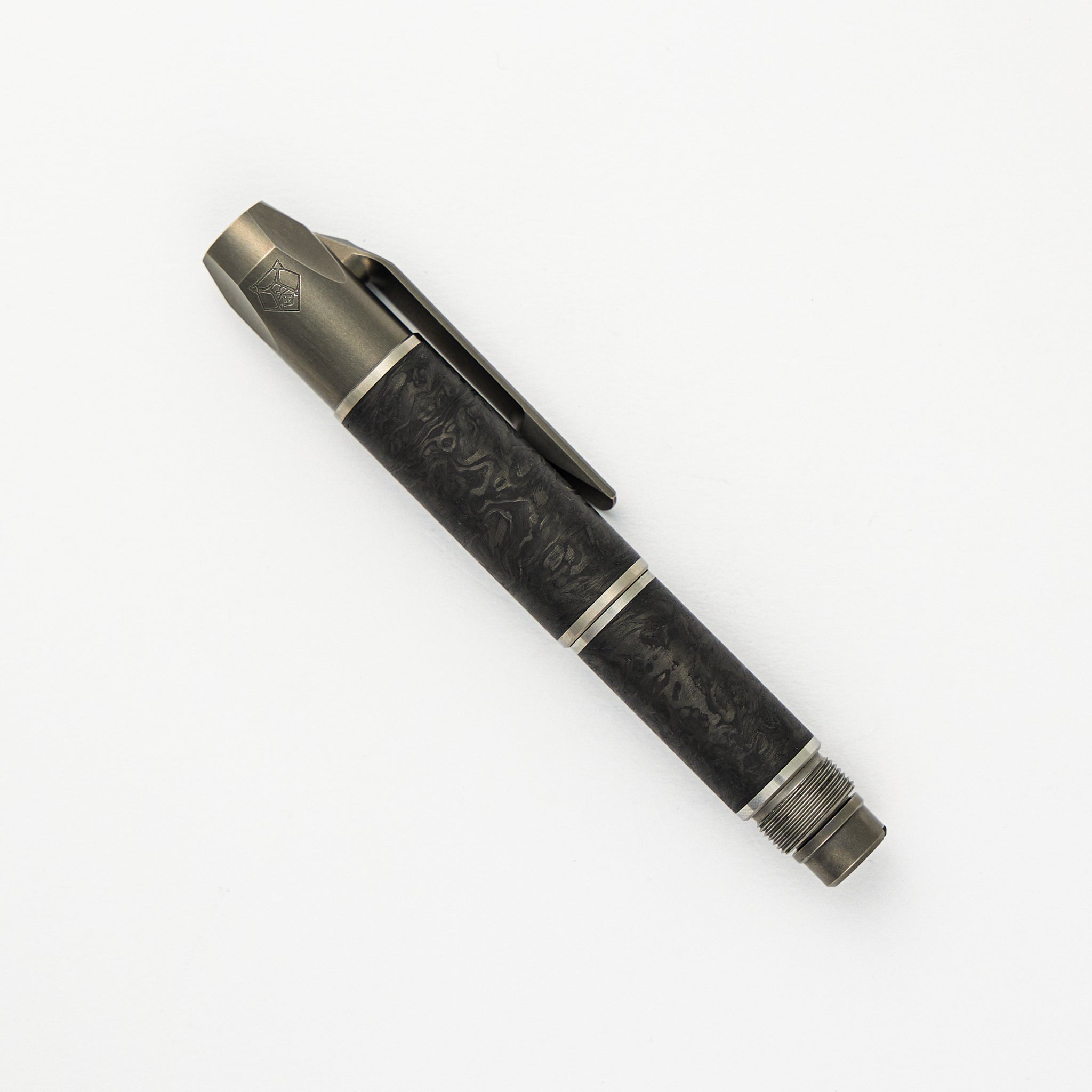 Shirogorov Custom Division Pen Tool - Marble Carbon Fiber