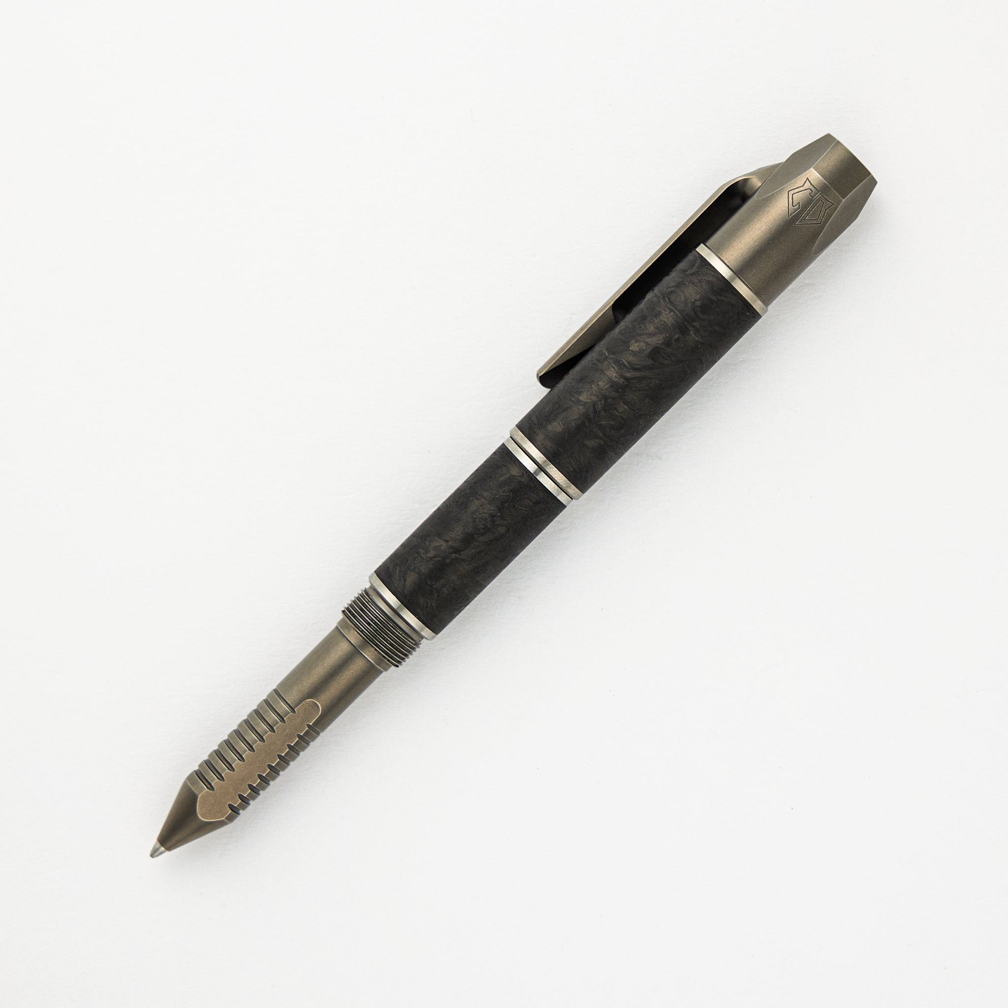 Custom Division Pen Tool - Marble Carbon Fiber