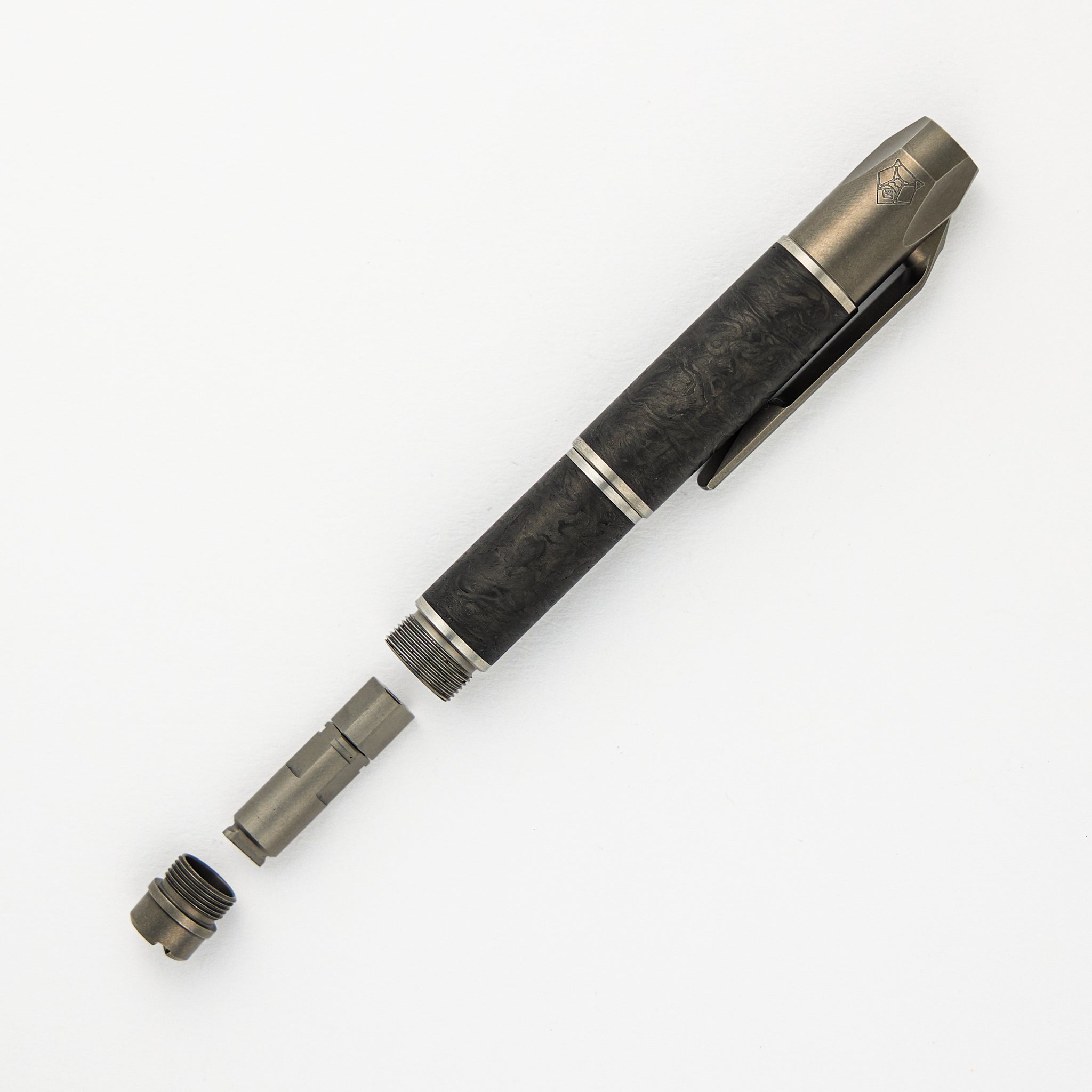 Custom Division Pen Tool - Marble Carbon Fiber