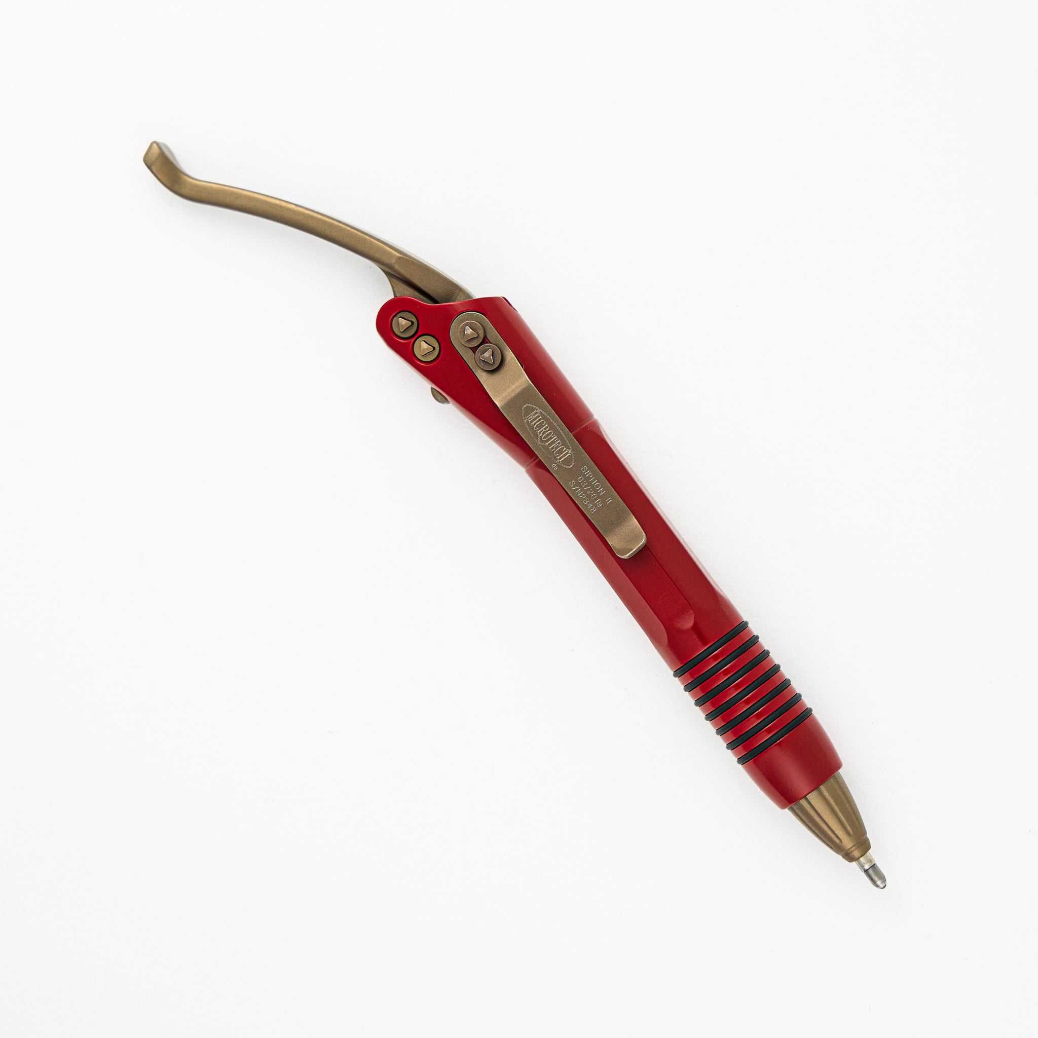 Microtech Siphon II Pen - Red Aluminum