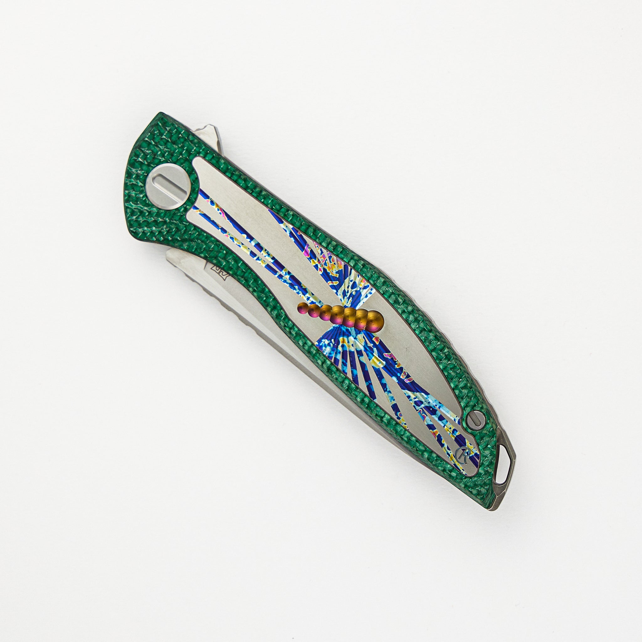 Chris Reeve Collaboration UniHation - Unique Graphic Custom Division - Green Alutex - S90V Blade - MRBS
