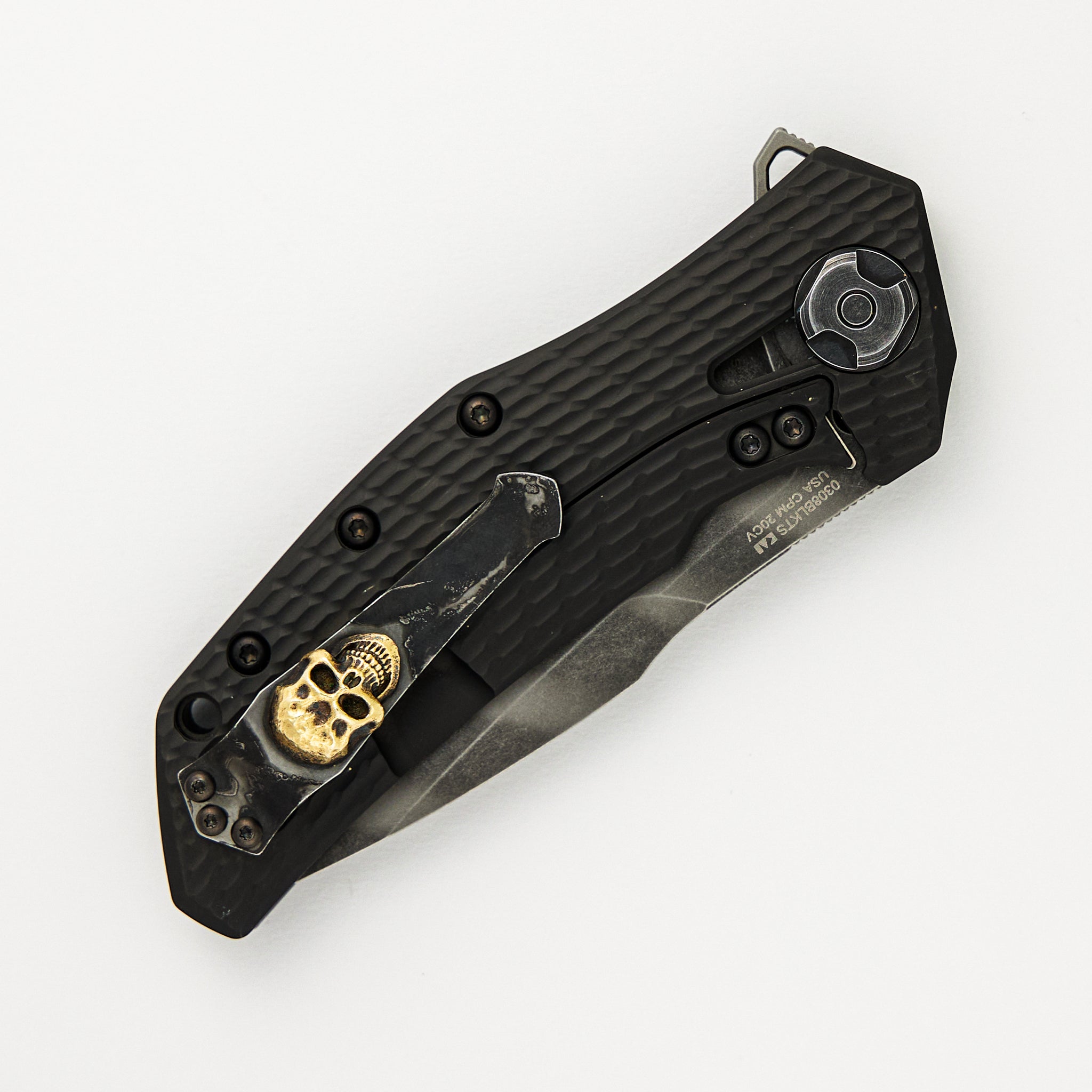 0308BLKTS W/ Steel Flame Skull Clip