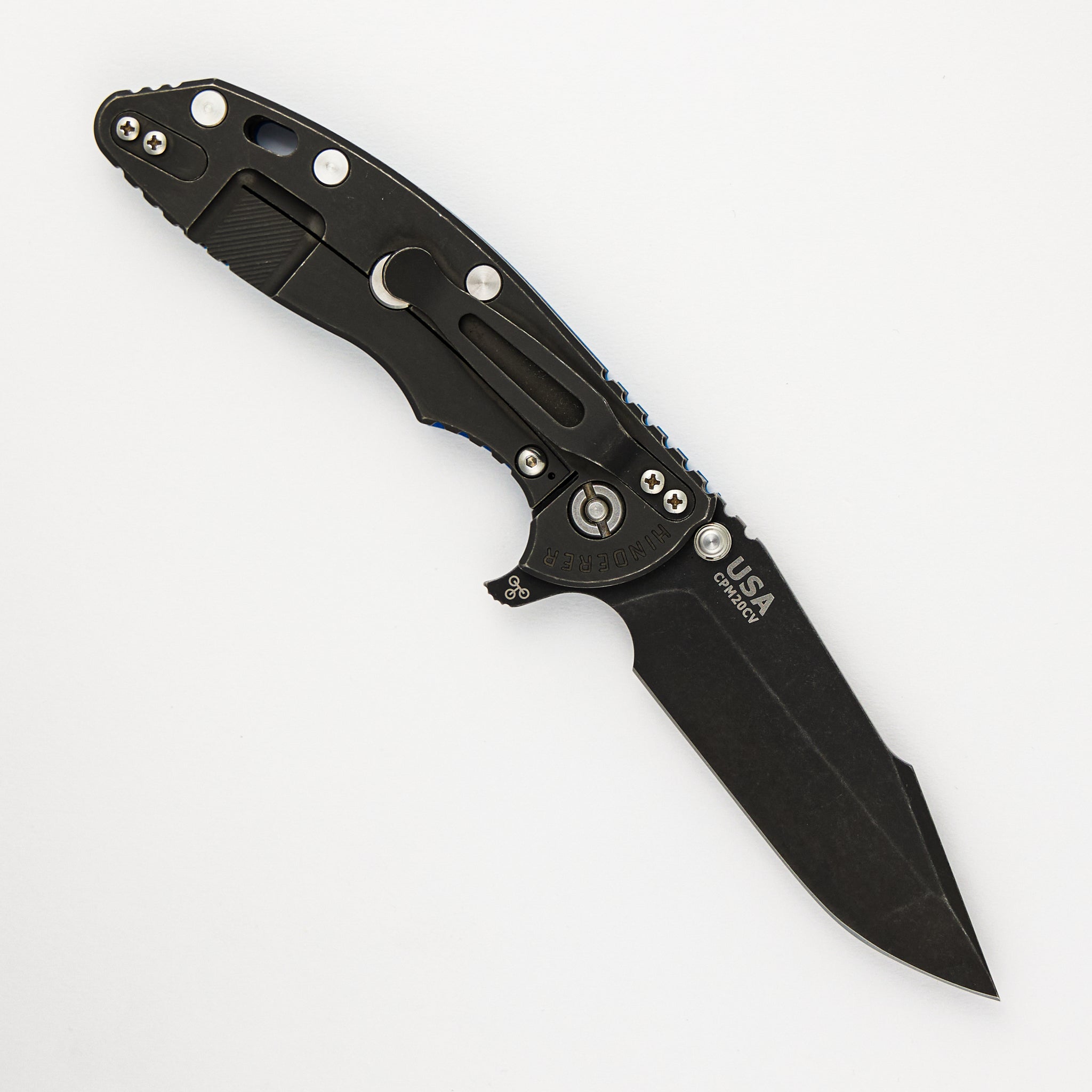 XM-18 3.5" - Skinny Harpoon Spanto - Tri-Way - Battle Black Blue G10