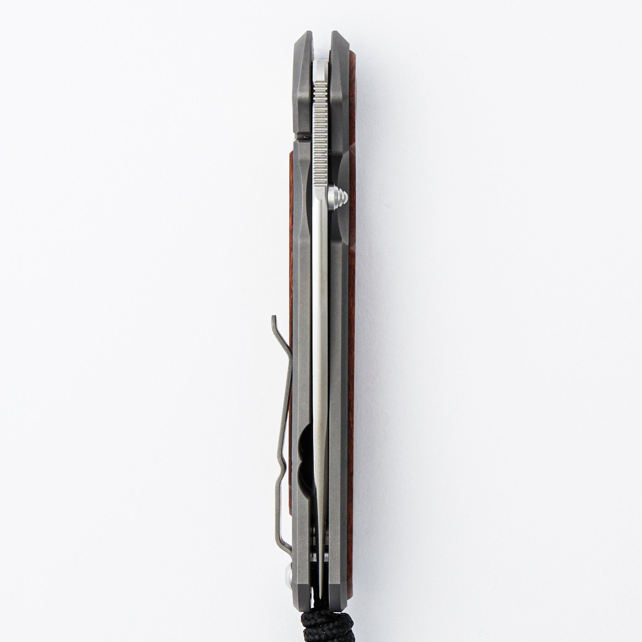 Large Sebenza 31 Annual 2026 - Leopardwood Inlay - Drop Point CPM MagnaCut Blade - Silver Single Thumb Lug