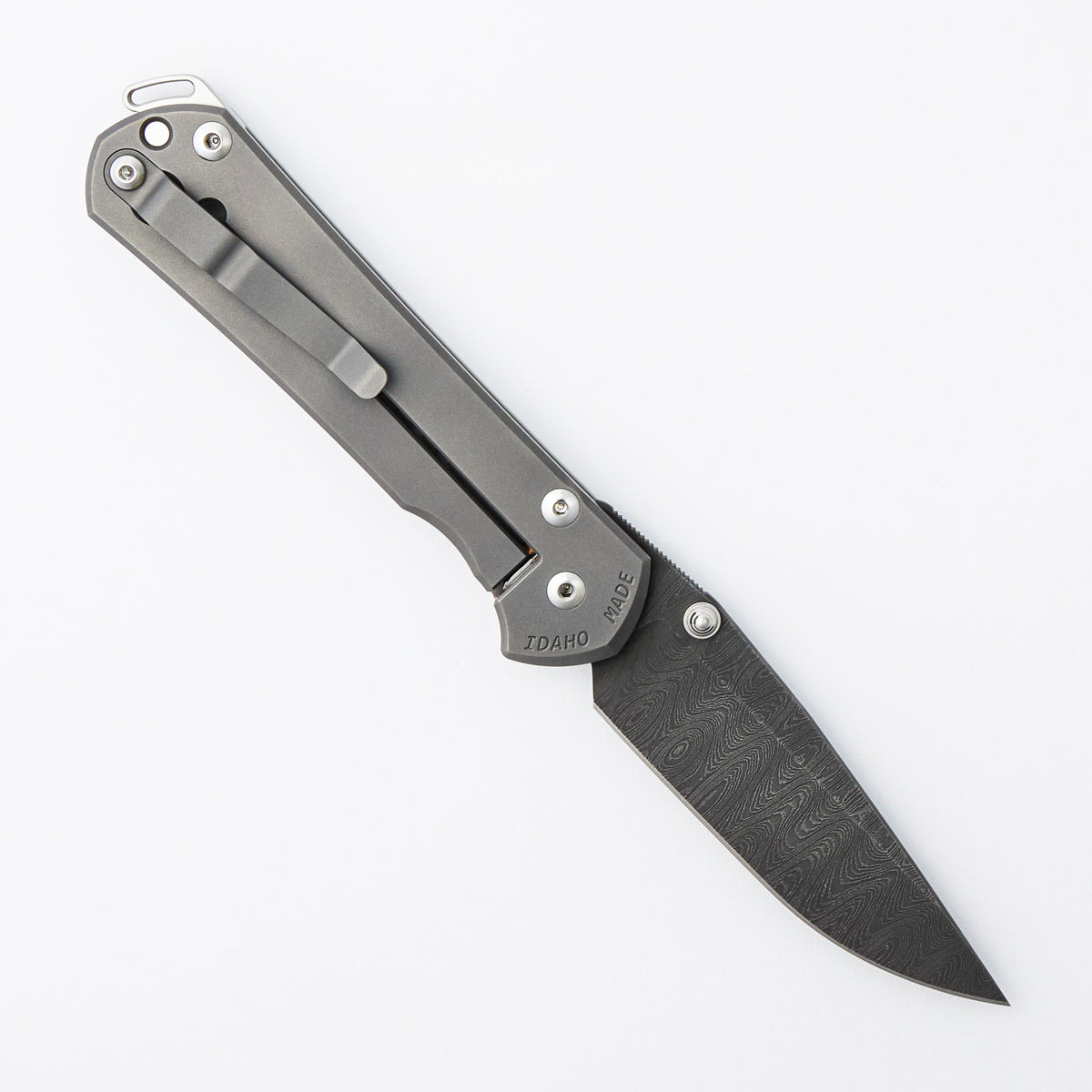 Large Sebenza 31 - Ladder Blade - Glass Blasted - Silver Hardware - Silver Double Thumb Lugs - Aftermarket Modifications By Cap City