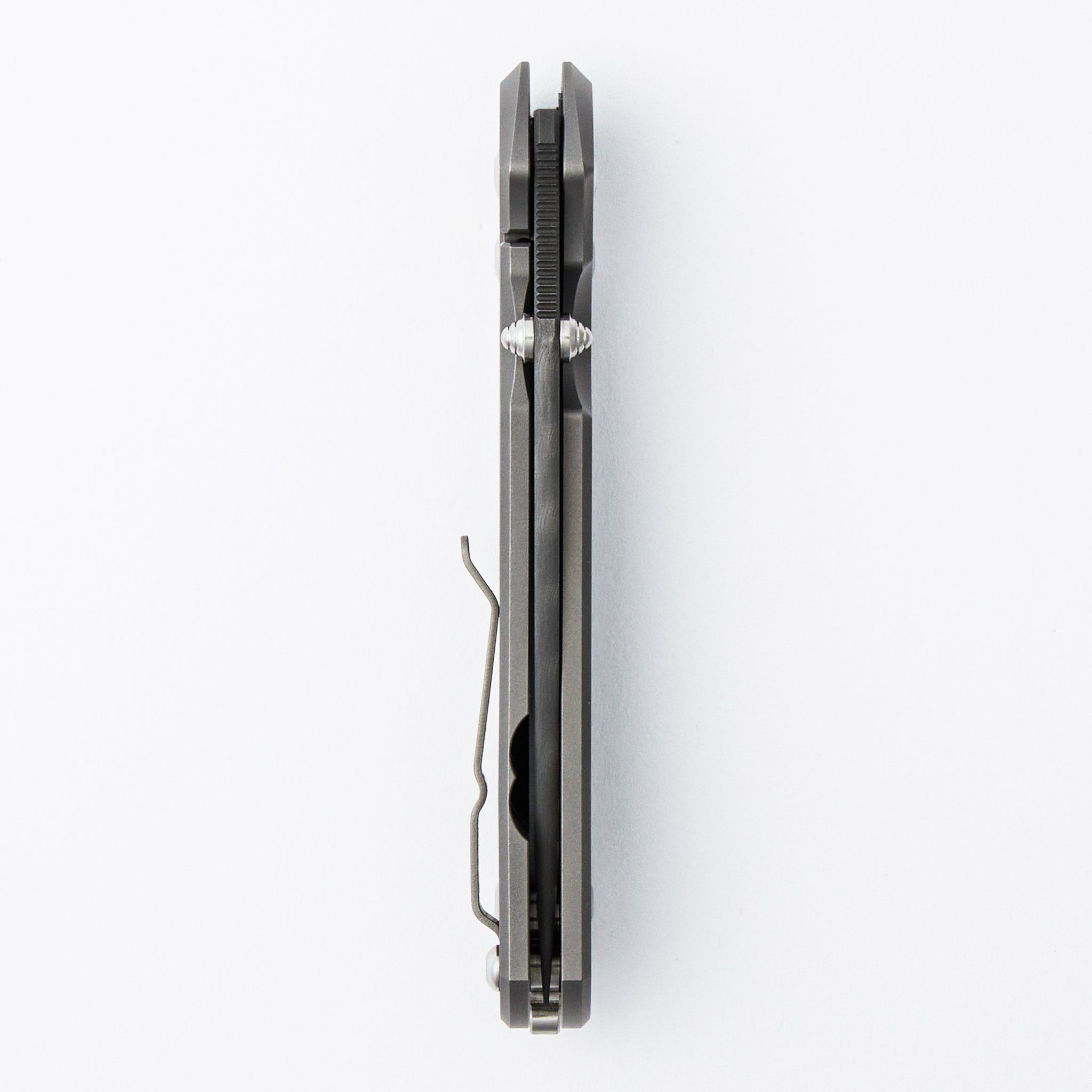 Large Sebenza 31 - Ladder Blade - Glass Blasted - Silver Hardware - Silver Double Thumb Lugs - Aftermarket Modifications By Cap City