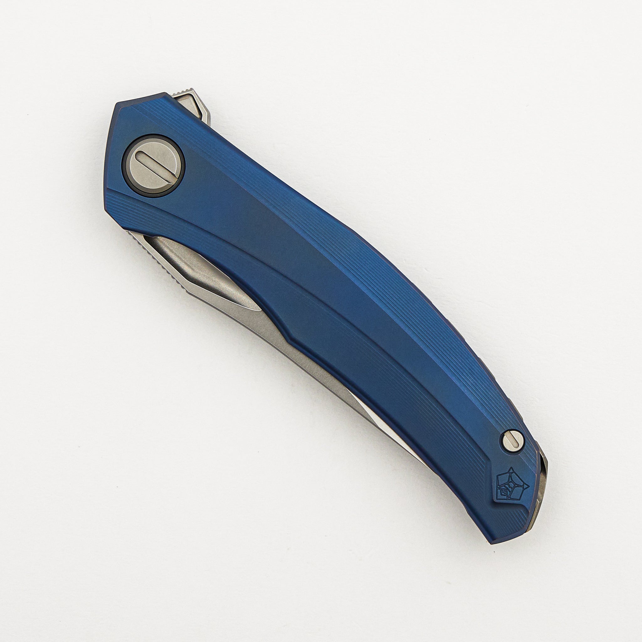 Quantum - Blue Titanium Handle - M390 Blade - MRBS