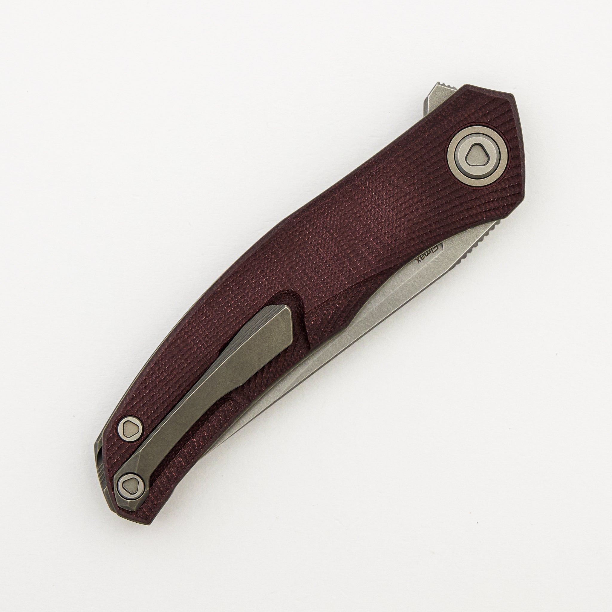 Ursus Q95 - Maroon Micarta Handle - Elmax Blade - MRBS