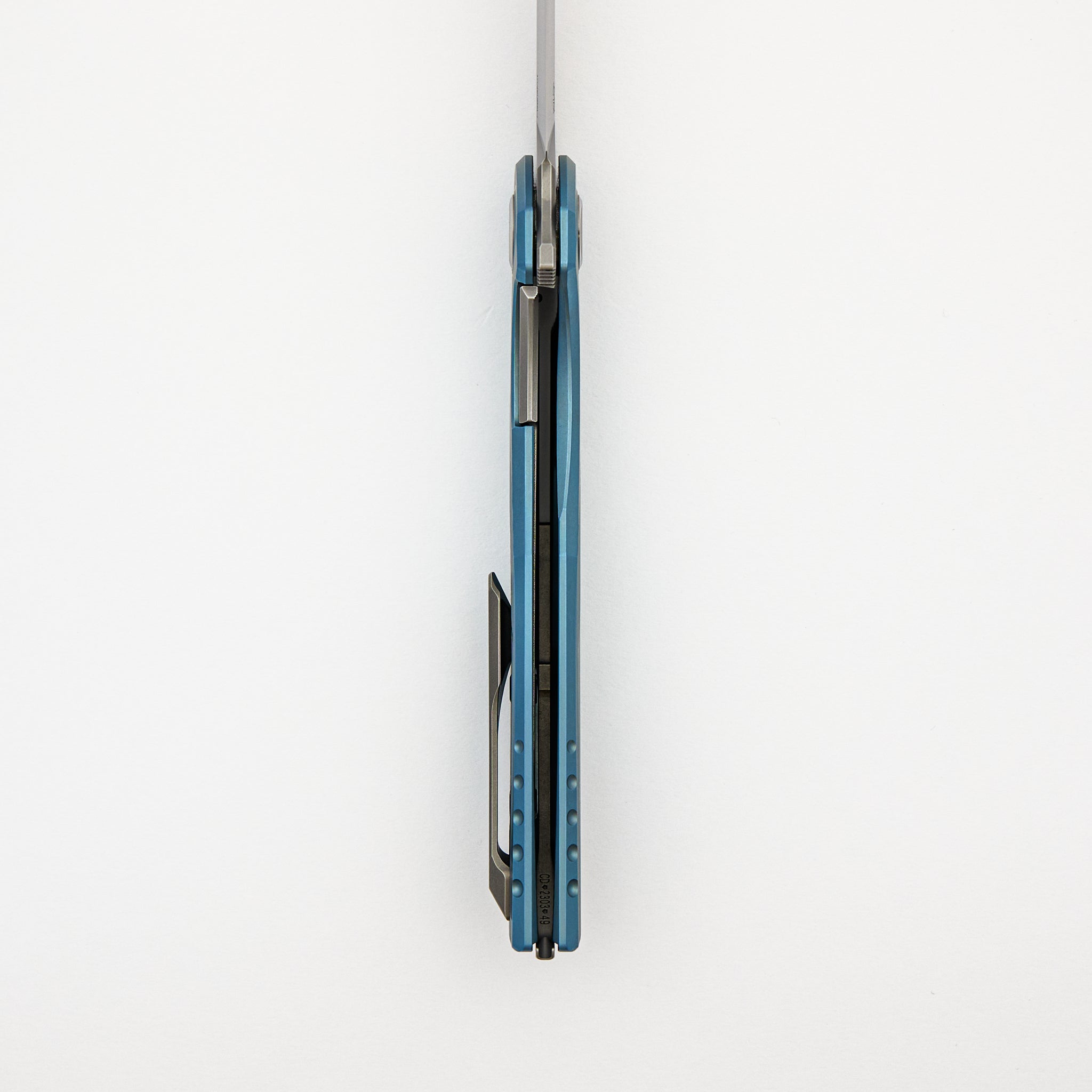 Astrum Custom Division - Blue Titanium Handle - MagnaCut Blade - SRRBS