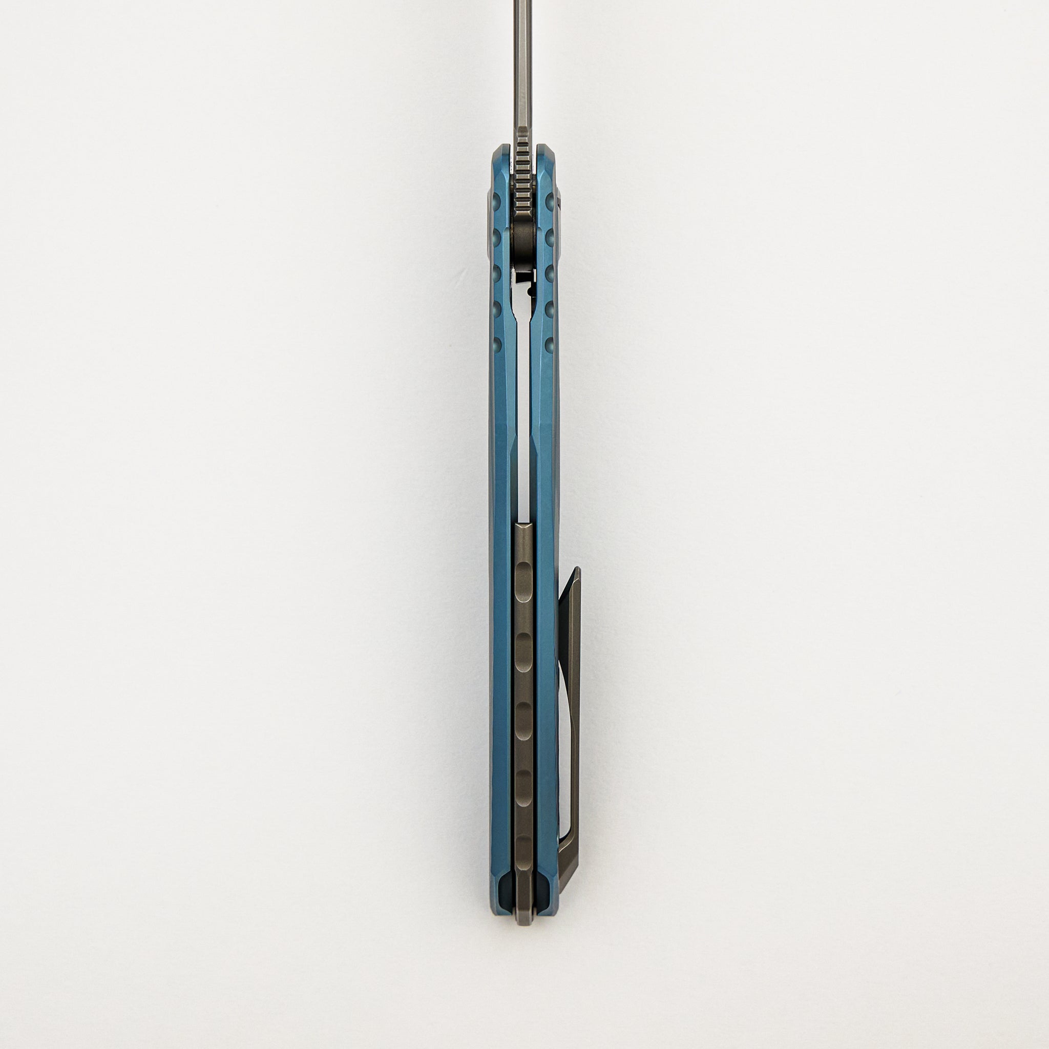 Astrum Custom Division - Blue Titanium Handle - MagnaCut Blade - SRRBS