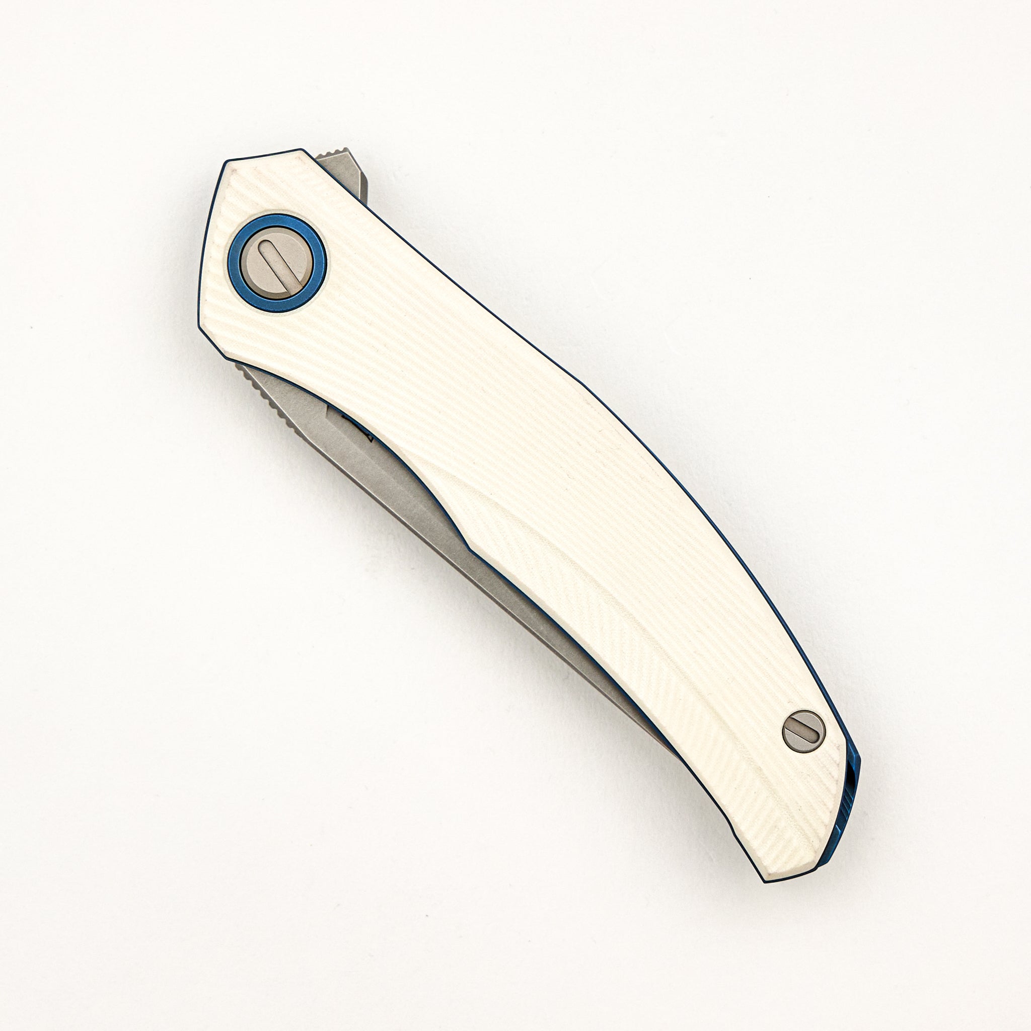 Ursus Q95 NY26 - White Micarta Handle - Elmax Blade - MRBS